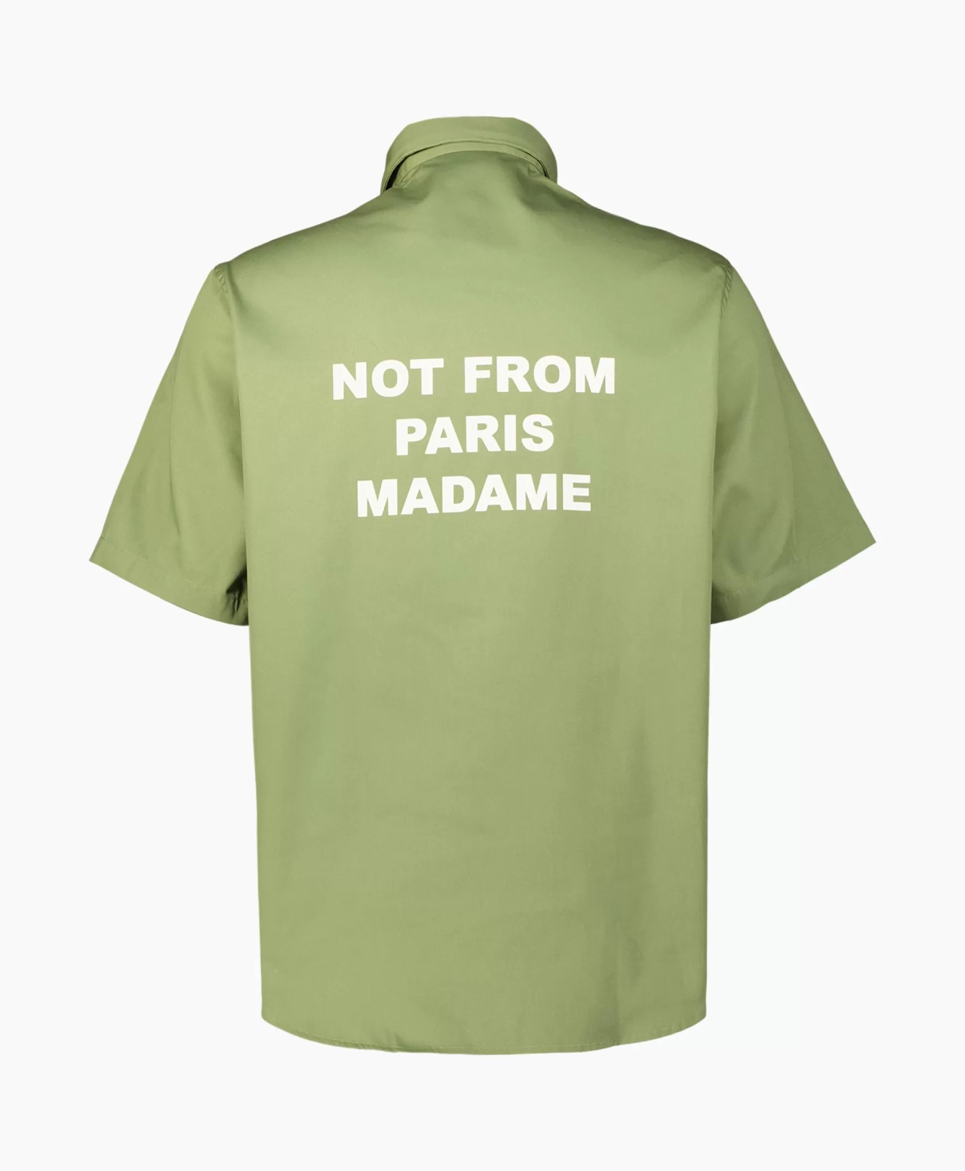 Hot Overhemd La Chemise Slogan Khaki Heren Overhemden