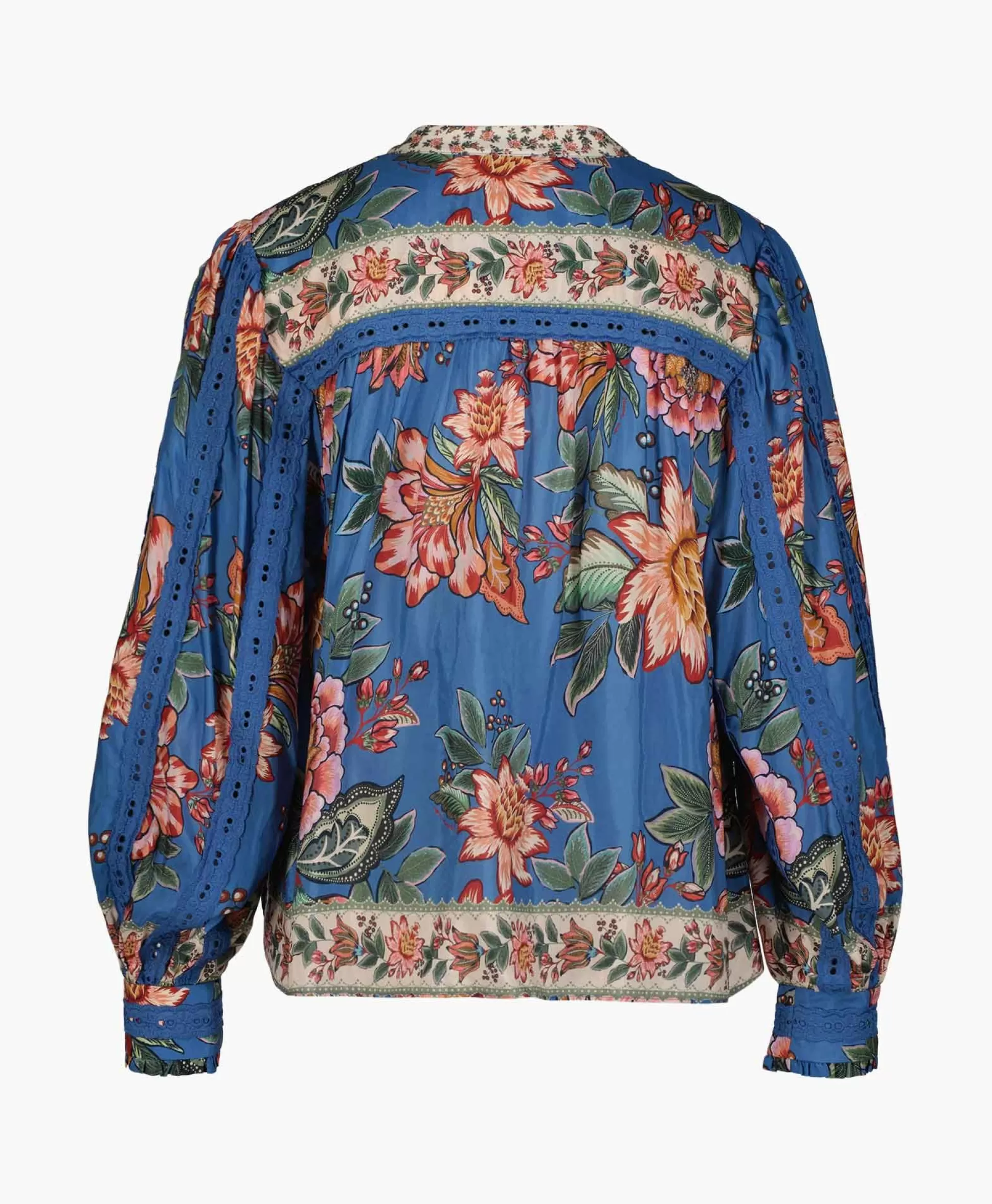 Clearance Blouse Wonderful Bouquet Blue Blauw Dames Blouses