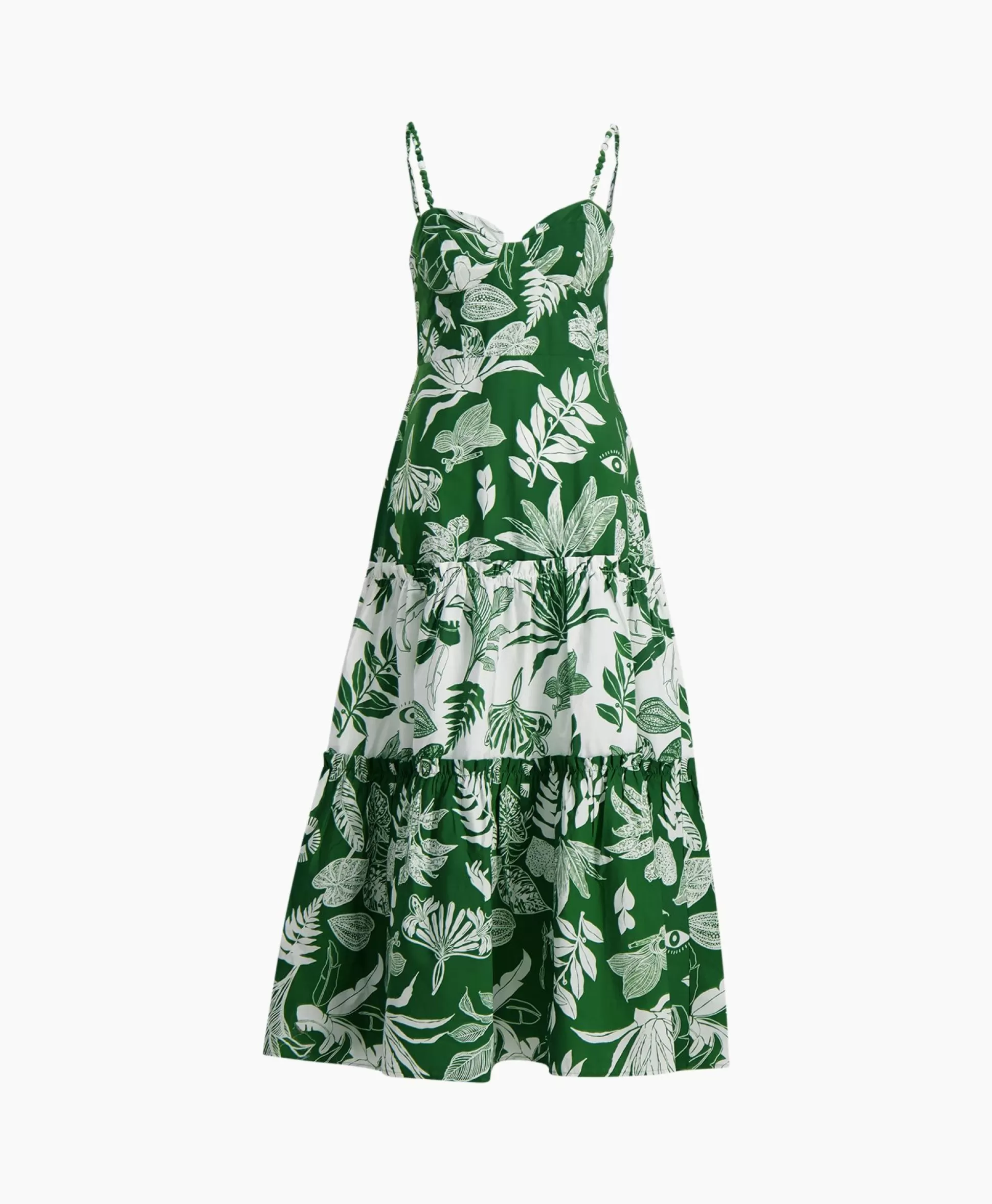 Cheap Midi Jurk Forest Soul Mix Groen Dames Bruiloftskleding