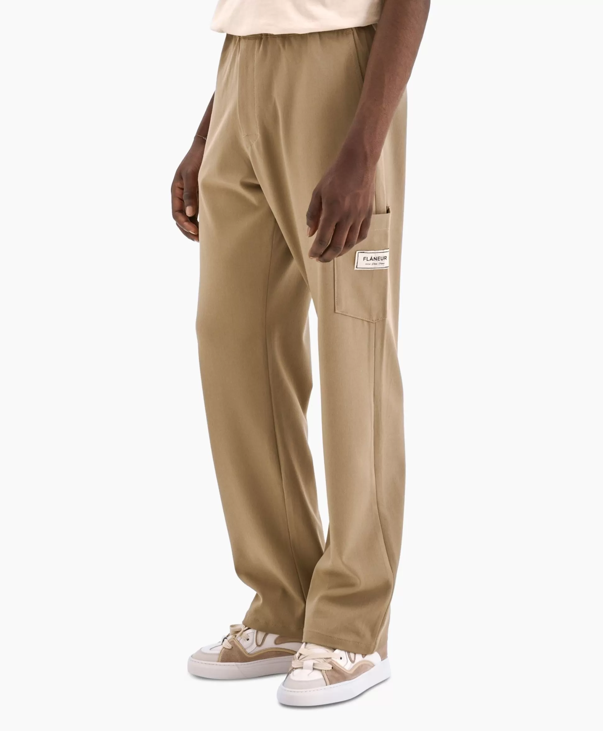 New Flaneur Broek Atelier Tailored Trousers Beige Heren Broeken