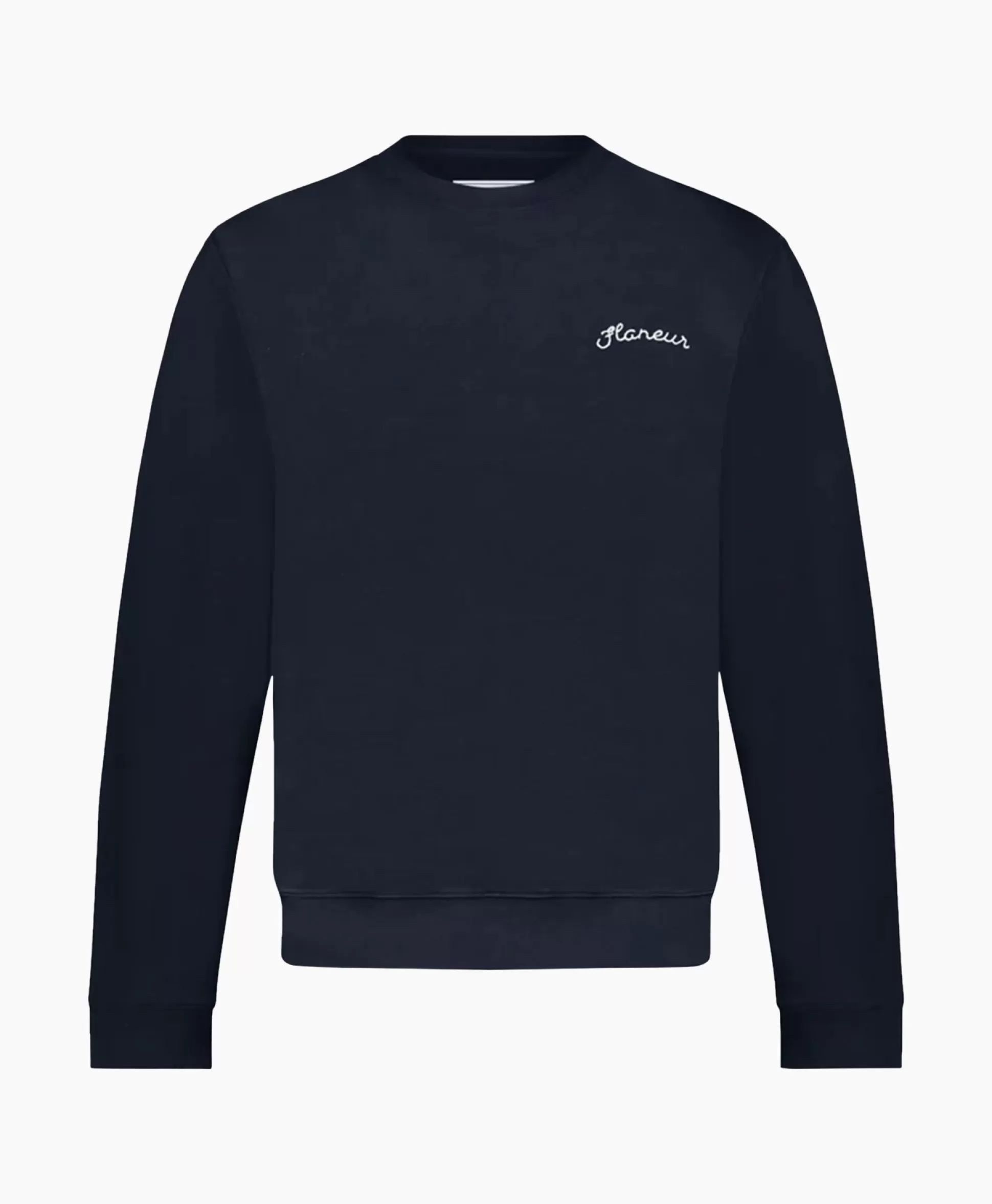 Cheap Flaneur Sweater Signature Donker Blauw Heren Truien