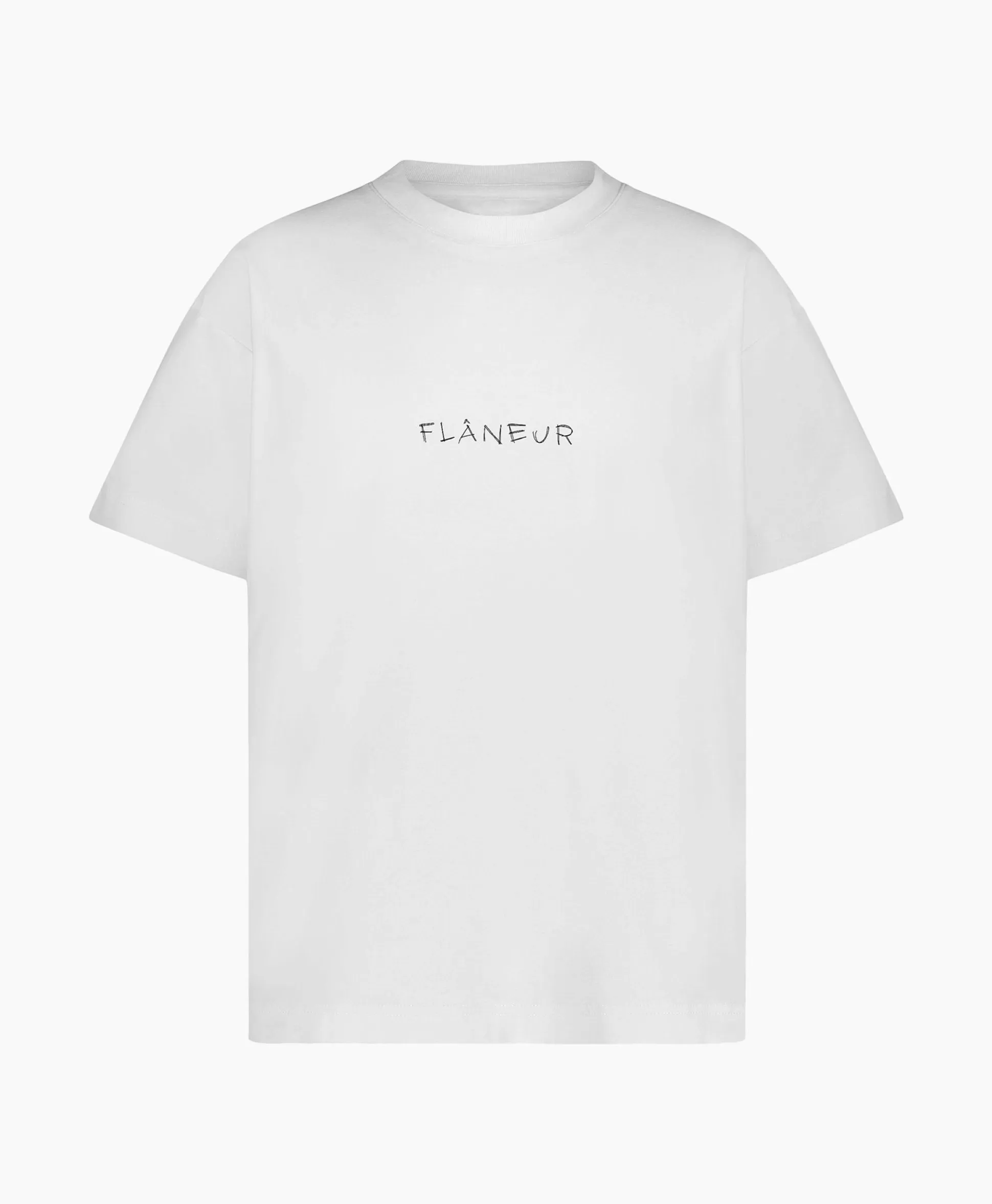 Store Flaneur T-Shirt Korte Mouw Scribble Wit Heren T-Shirts