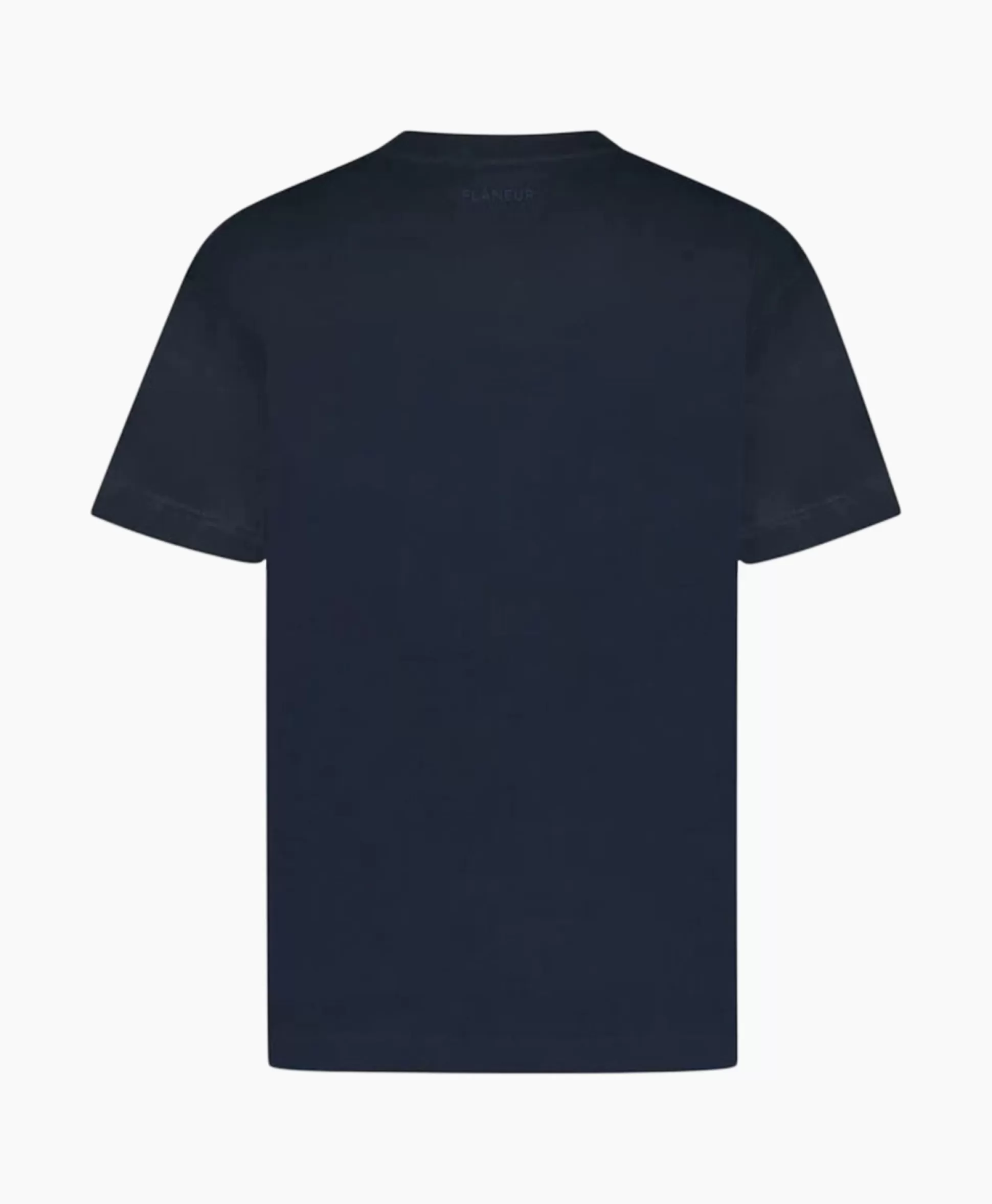 Online Flaneur T-Shirt Korte Mouw Signature Donker Blauw Heren T-Shirts