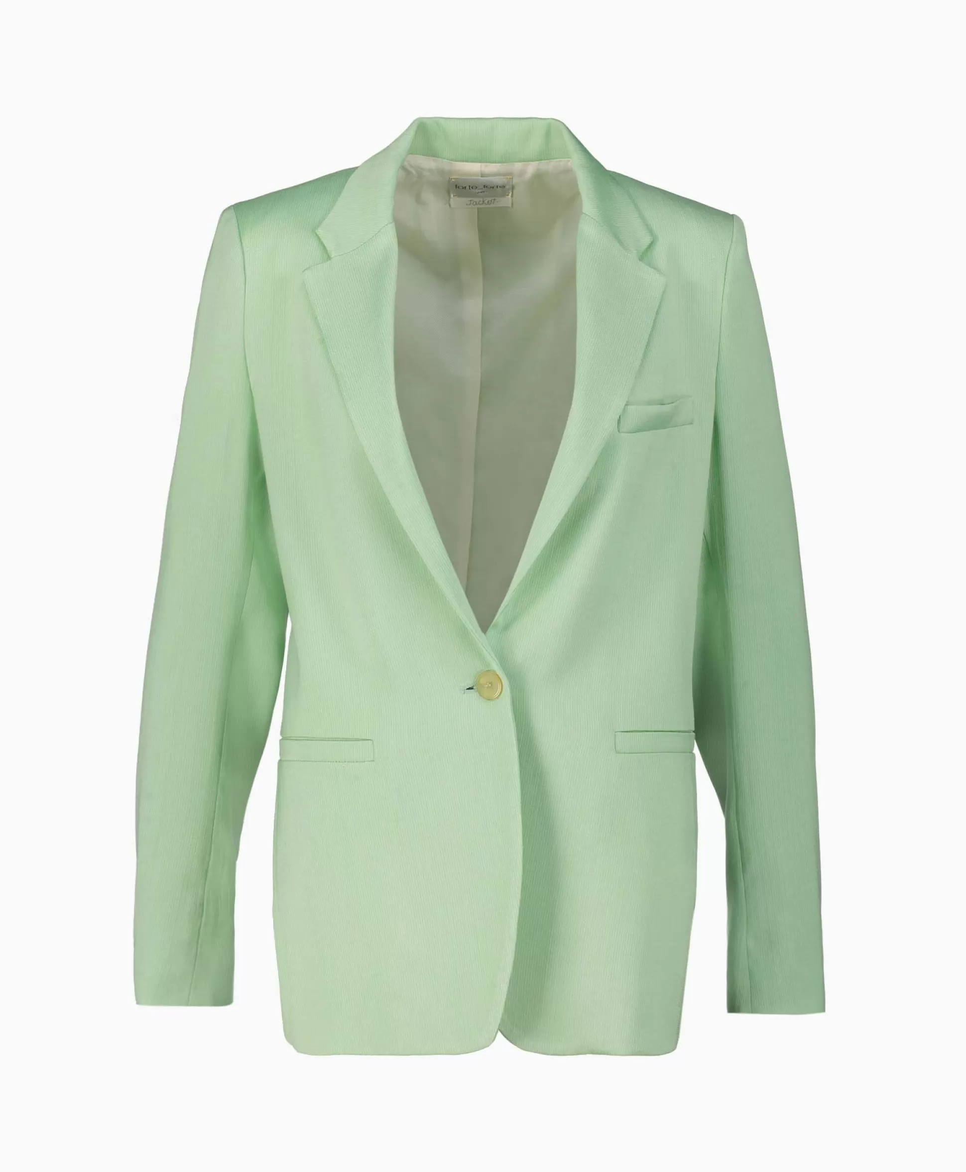 Cheap Blazer Slubbed Viscose Cotton Licht Groen Dames Blazers