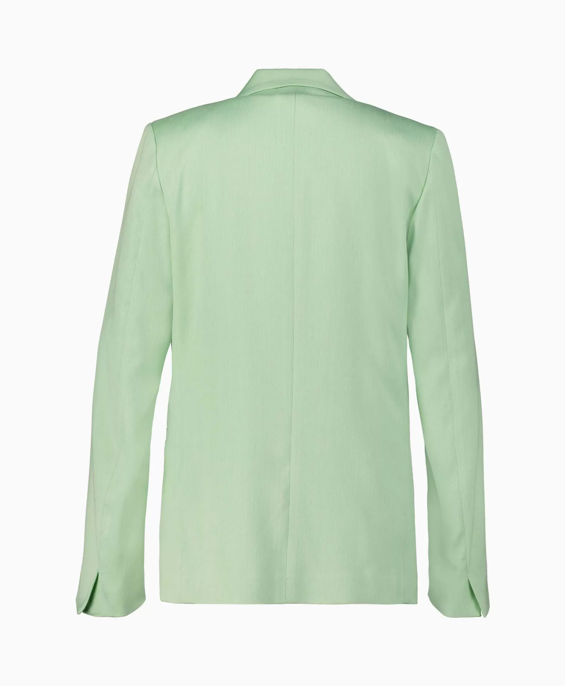 Cheap Blazer Slubbed Viscose Cotton Licht Groen Dames Blazers