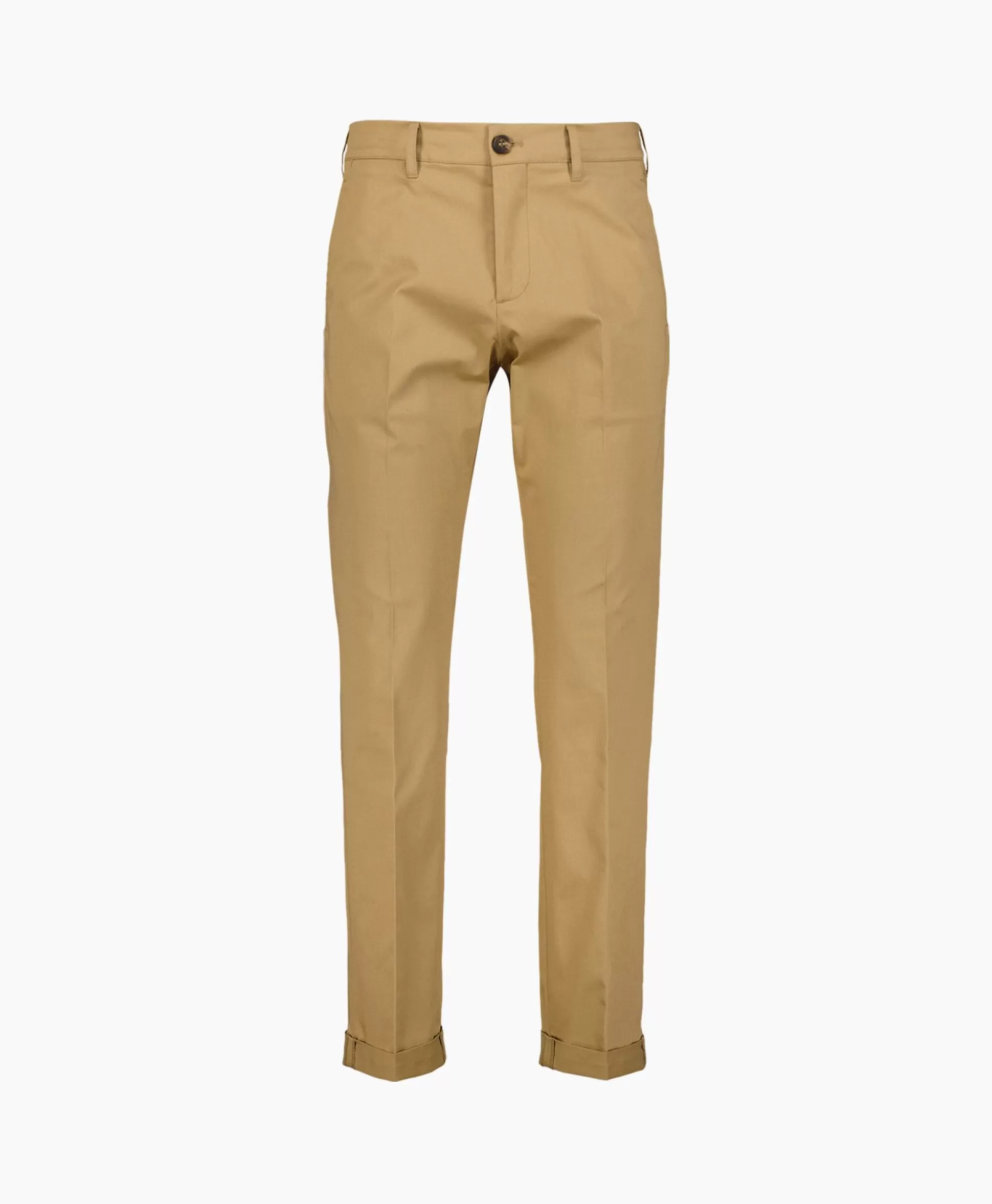 Outlet Broek Golden M's Chino Cotton Comfort Beige Heren Broeken
