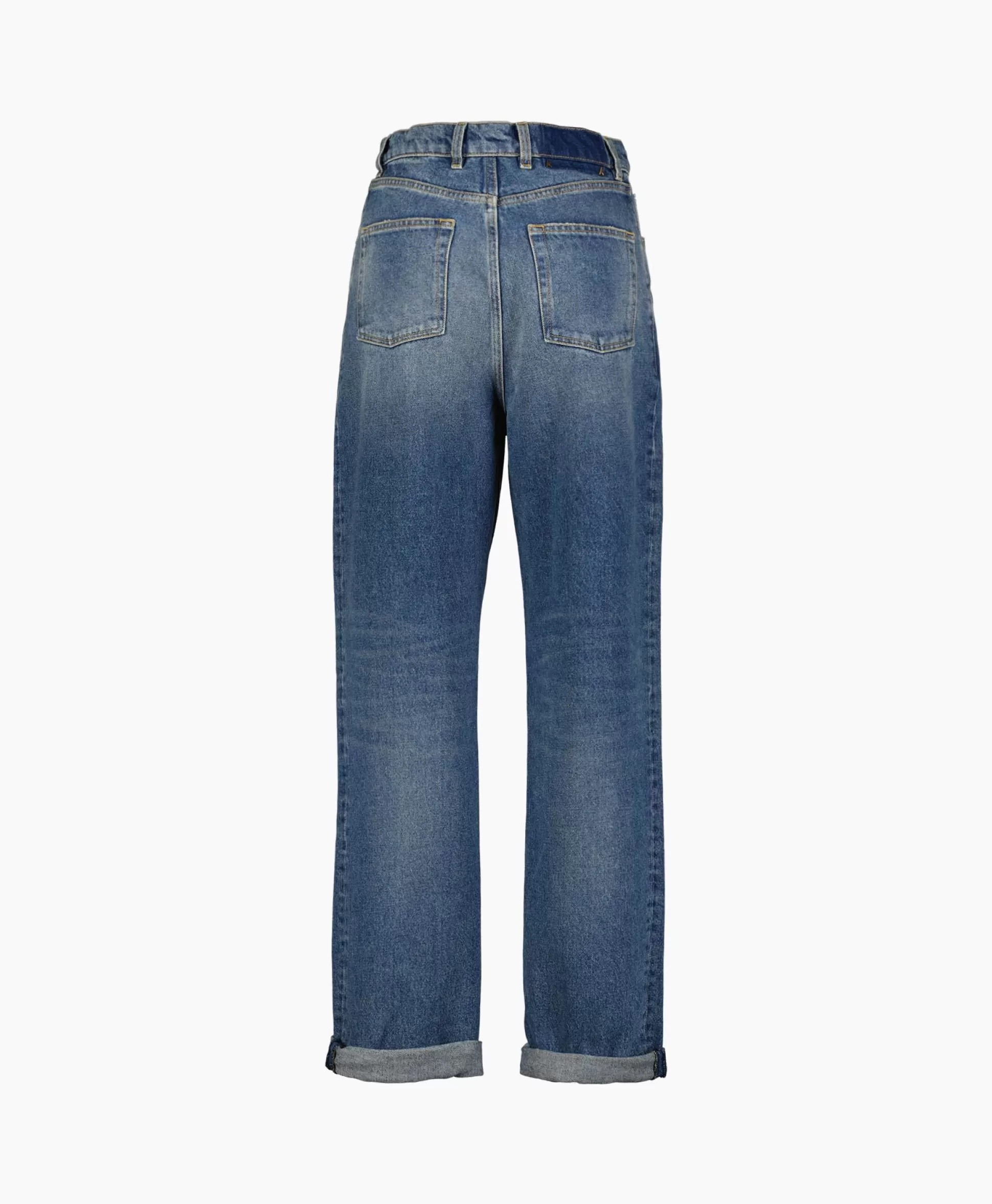 Clearance Jeans Golden W's Kim Medium Stone Washed Blauw Dames Broeken