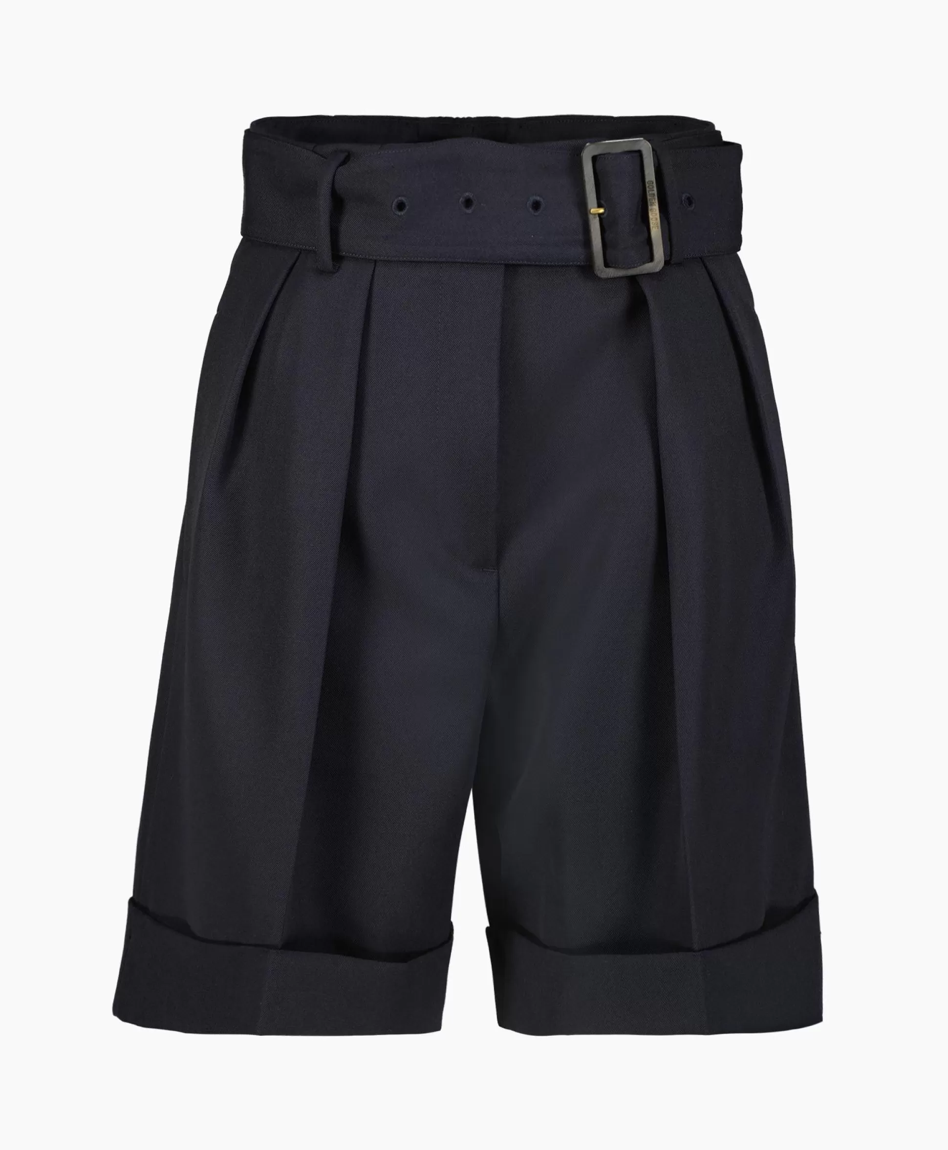 Fashion Korte Broek Golden W's Short Compact Gabardine Woo Donker Blauw Dames Broeken