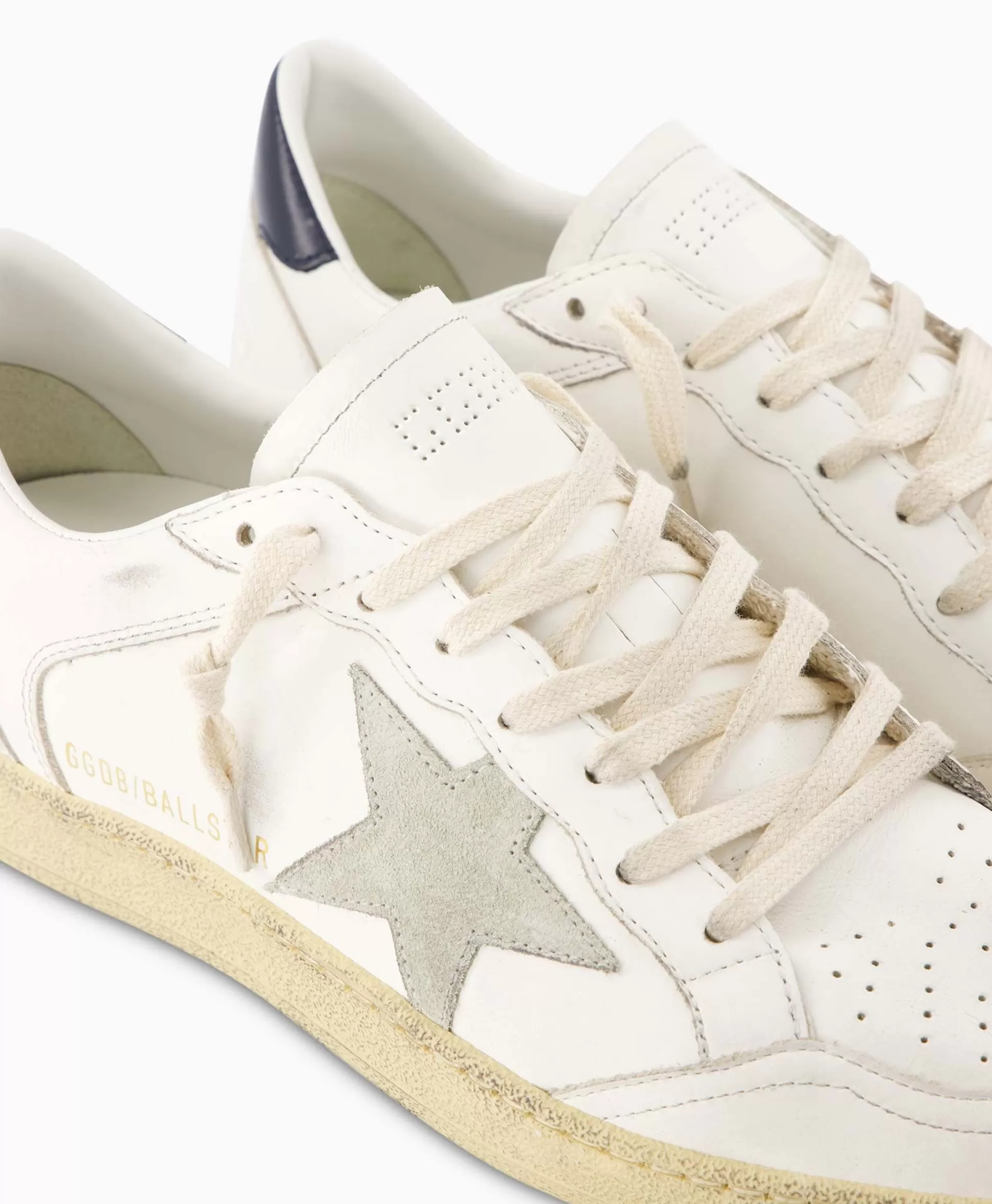 New Sneaker Ballstar Leather Upper Suede Star Shiny Le Off White Heren Sneakers
