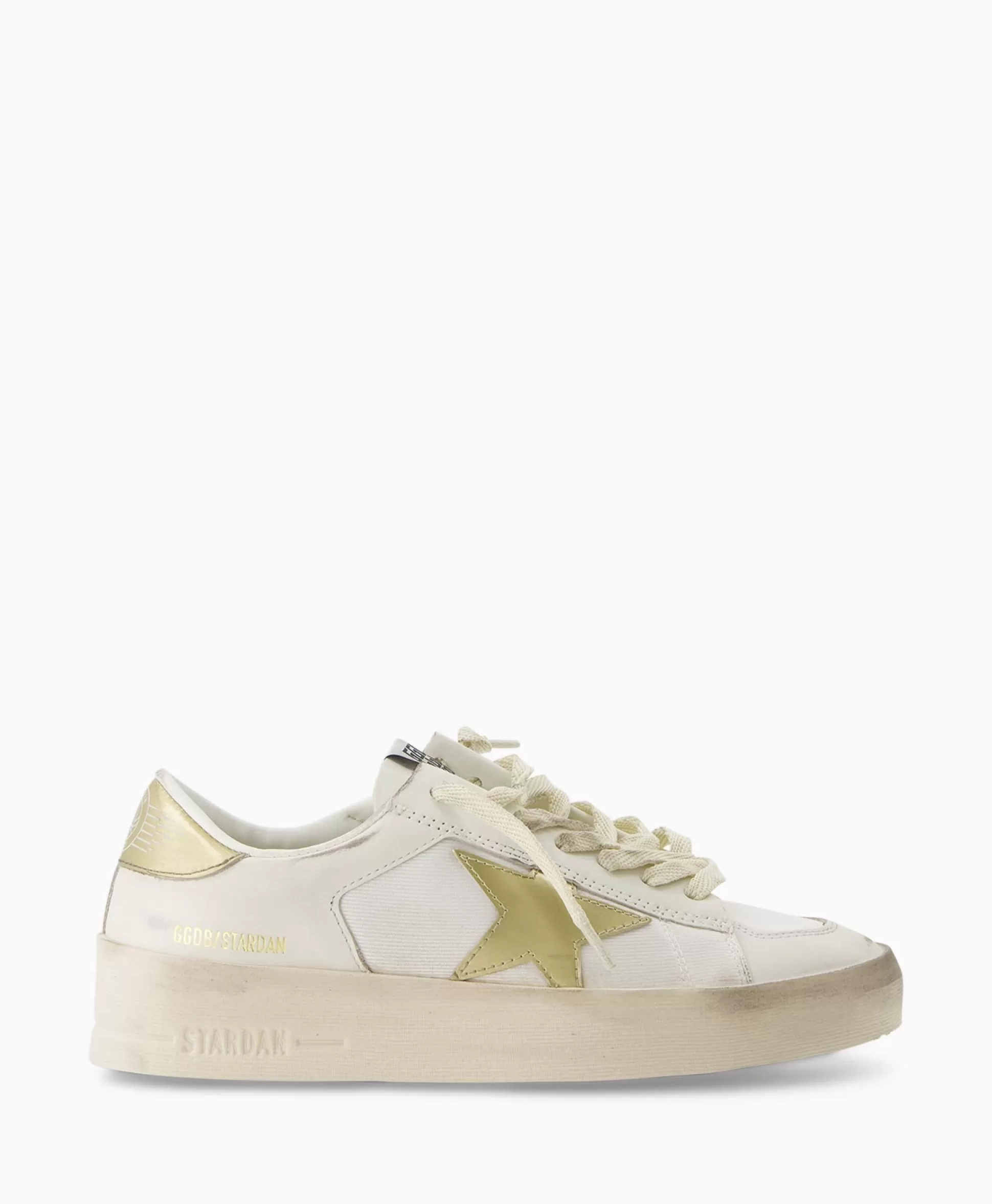 New Sneaker Stardan Leather Mirrored Star Wit Dames Sneakers