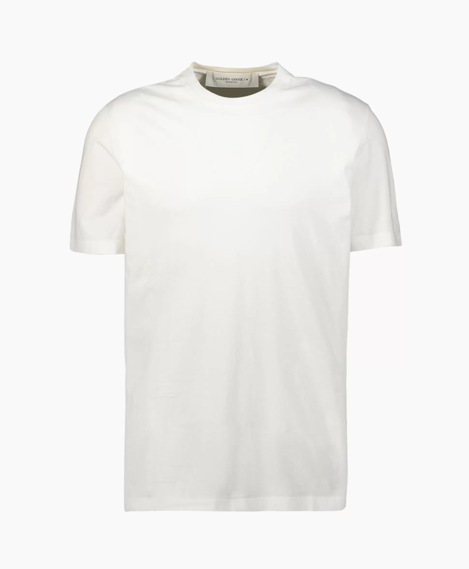 Best Sale T-Shirt Korte Mouw Golden M's Regular Distressed Off White Heren T-Shirts