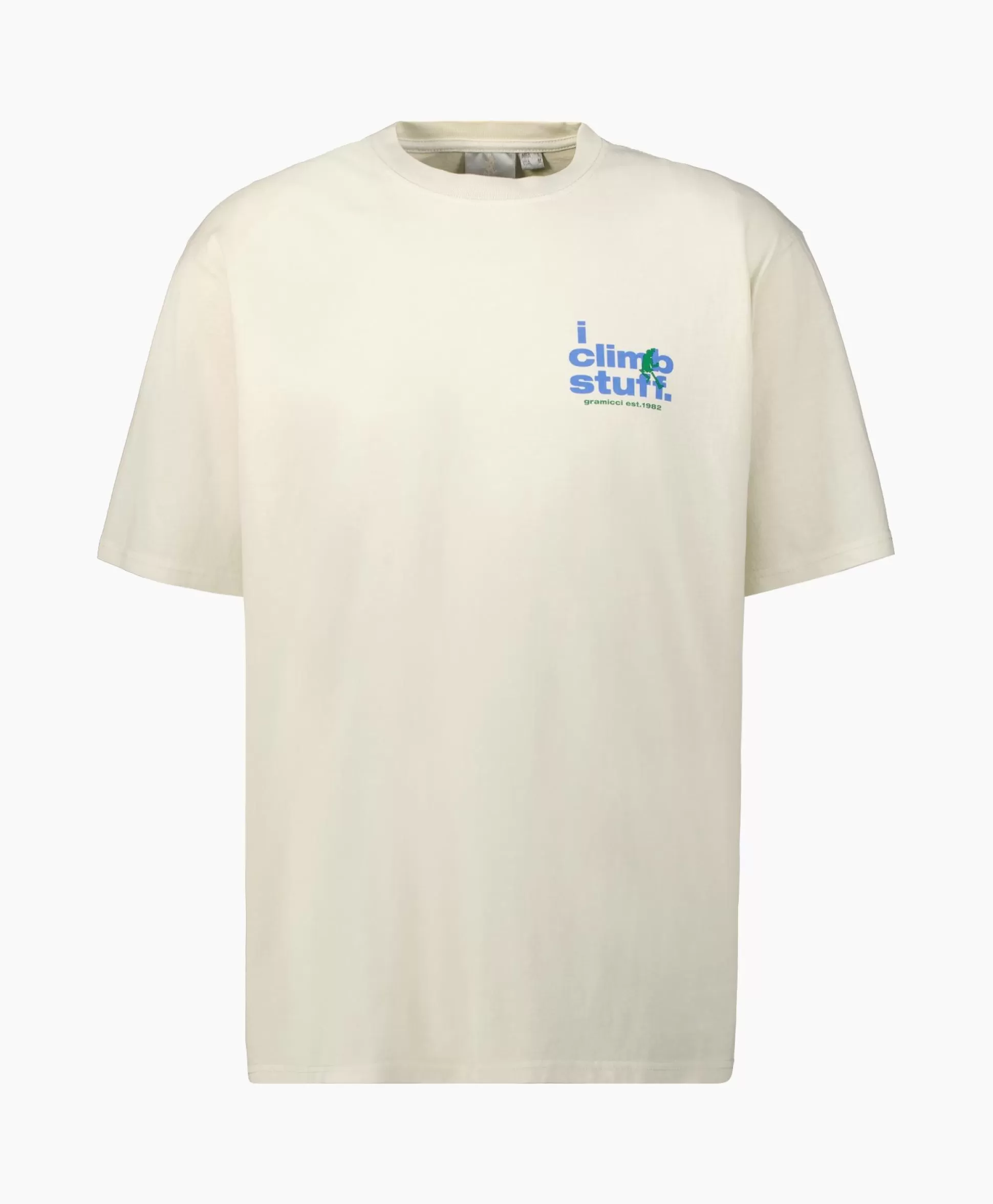 Store T-Shirt Korte Mouw Climb Stuff Beige Heren T-Shirts