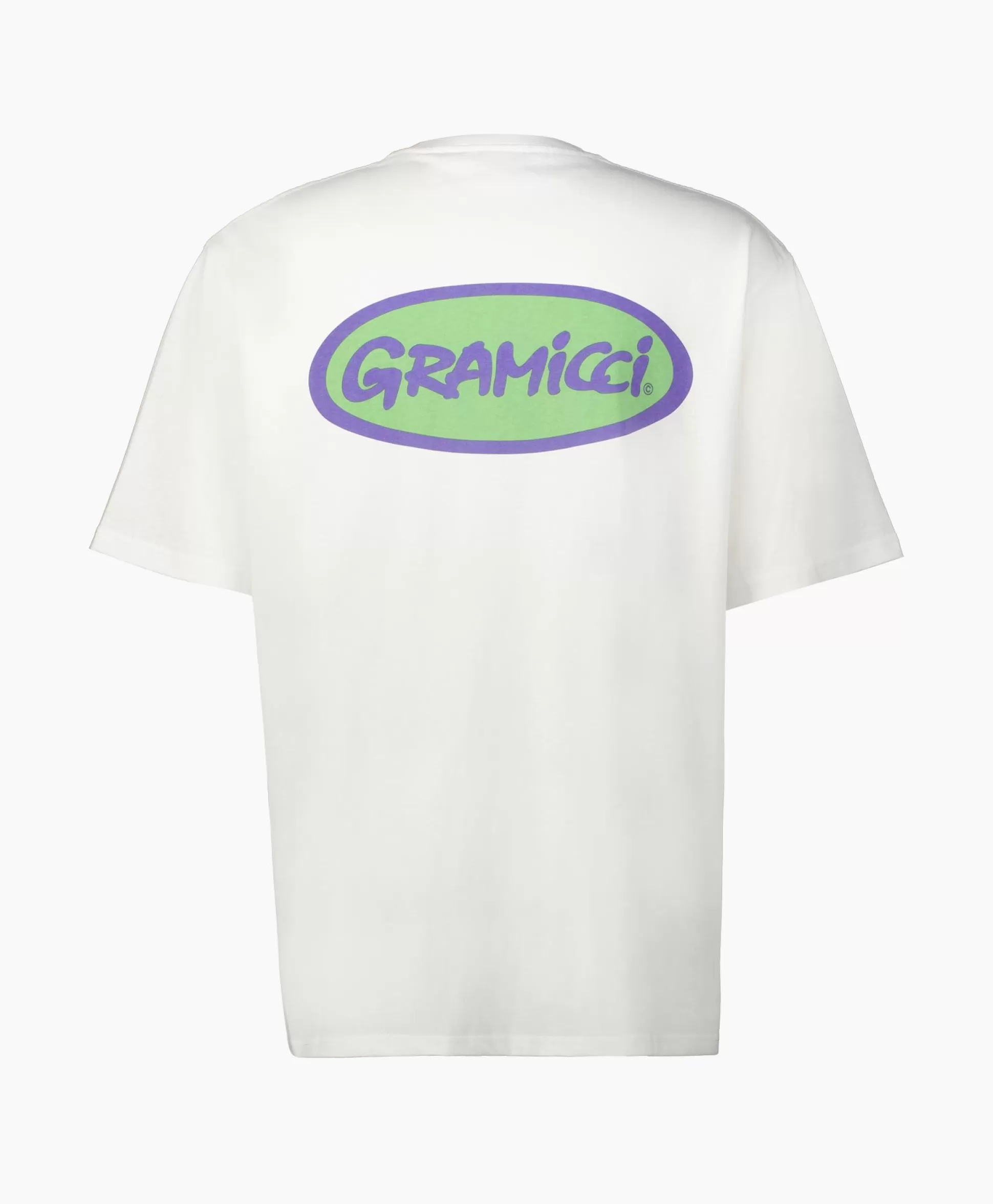 Sale T-Shirt Korte Mouw Grammici Oval Wit Heren T-Shirts