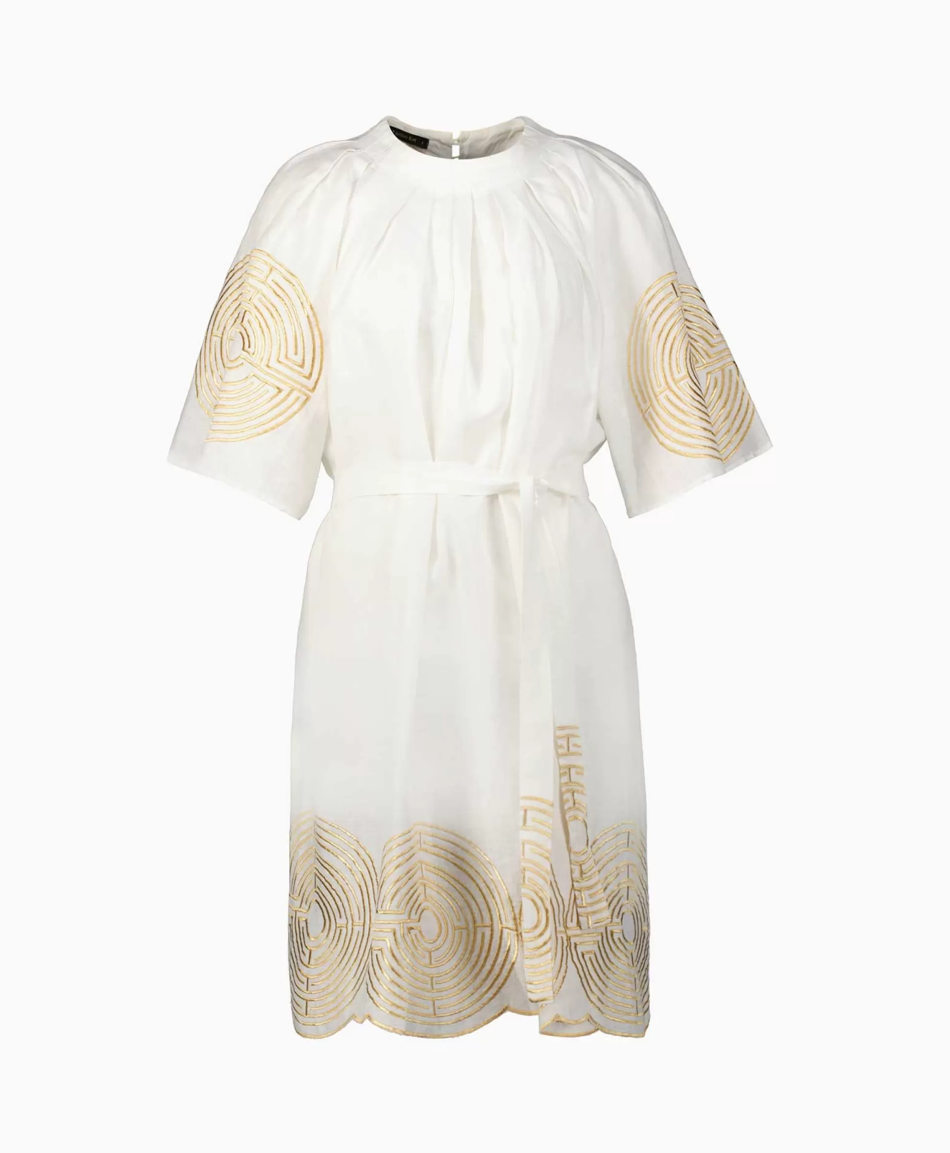 Hot Mini Jurk Short Labyrinth Bell Sleeve Wit Dames Bruiloftskleding