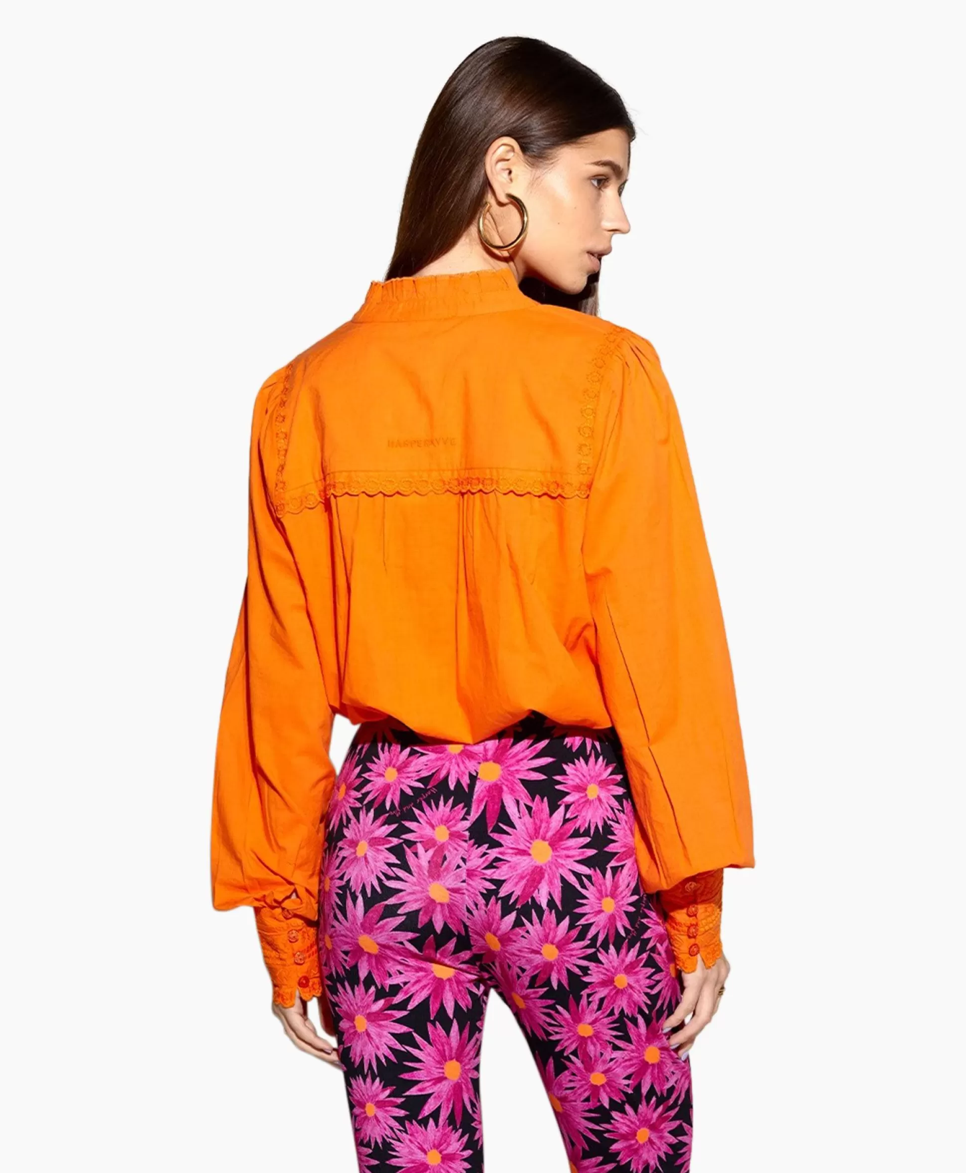 Clearance Harper & Yve Blouse Yasmin-Ls Oranje Dames Blouses