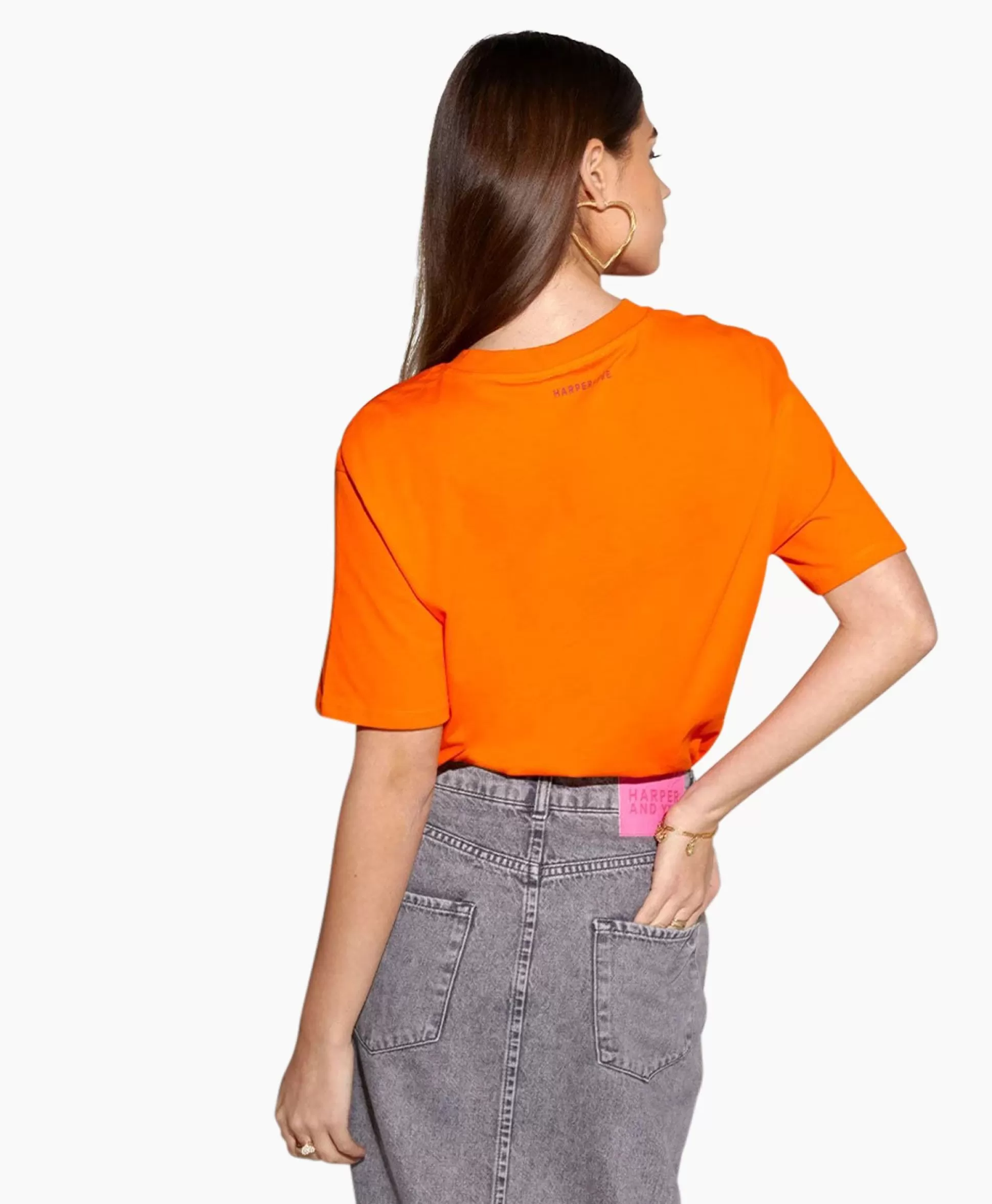 Flash Sale Harper & Yve T-Shirt Korte Mouw Followthesun-Ss Oranje Dames T-Shirts & Tops