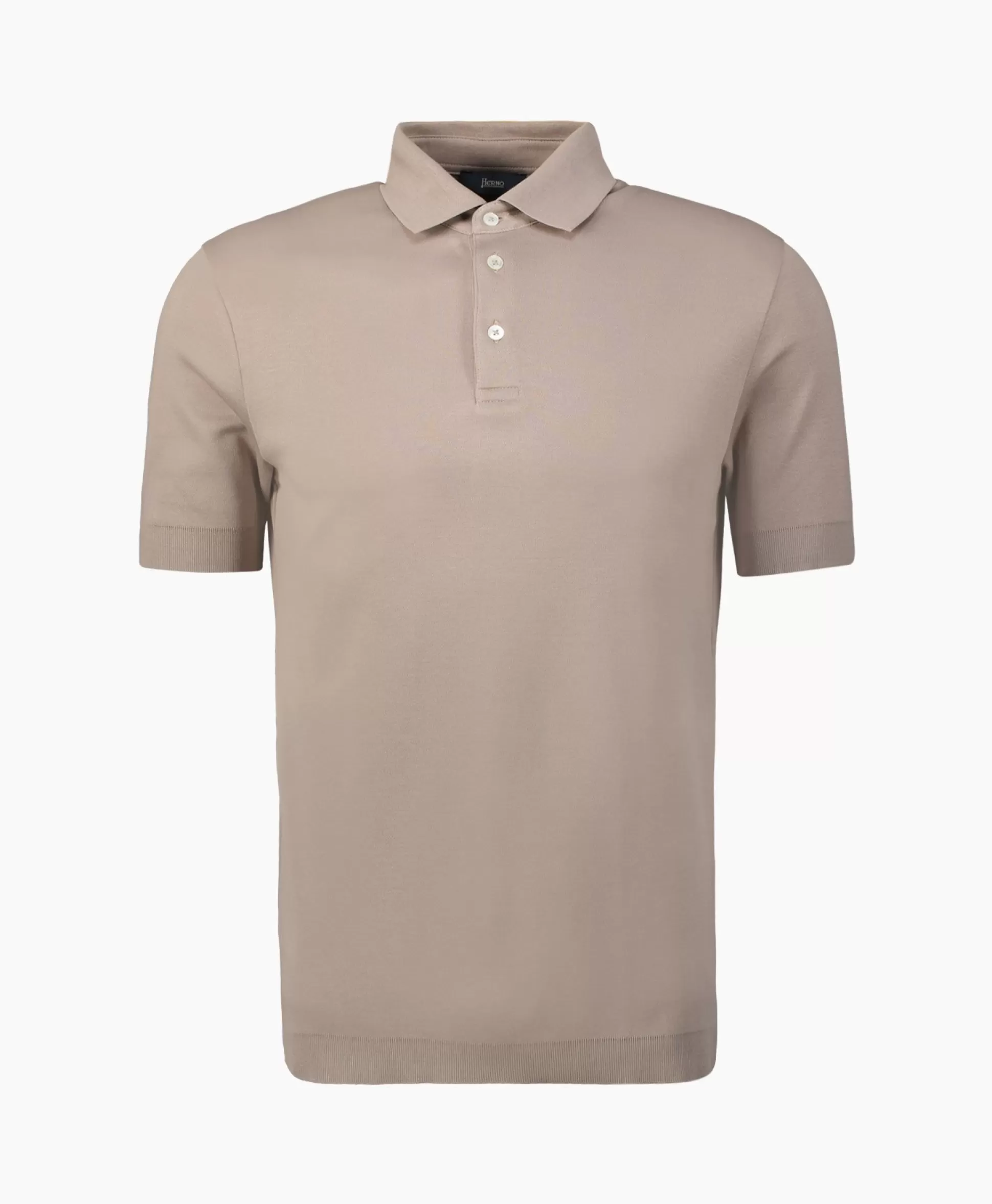 Best Polo Knitted Taupe Heren Polo's