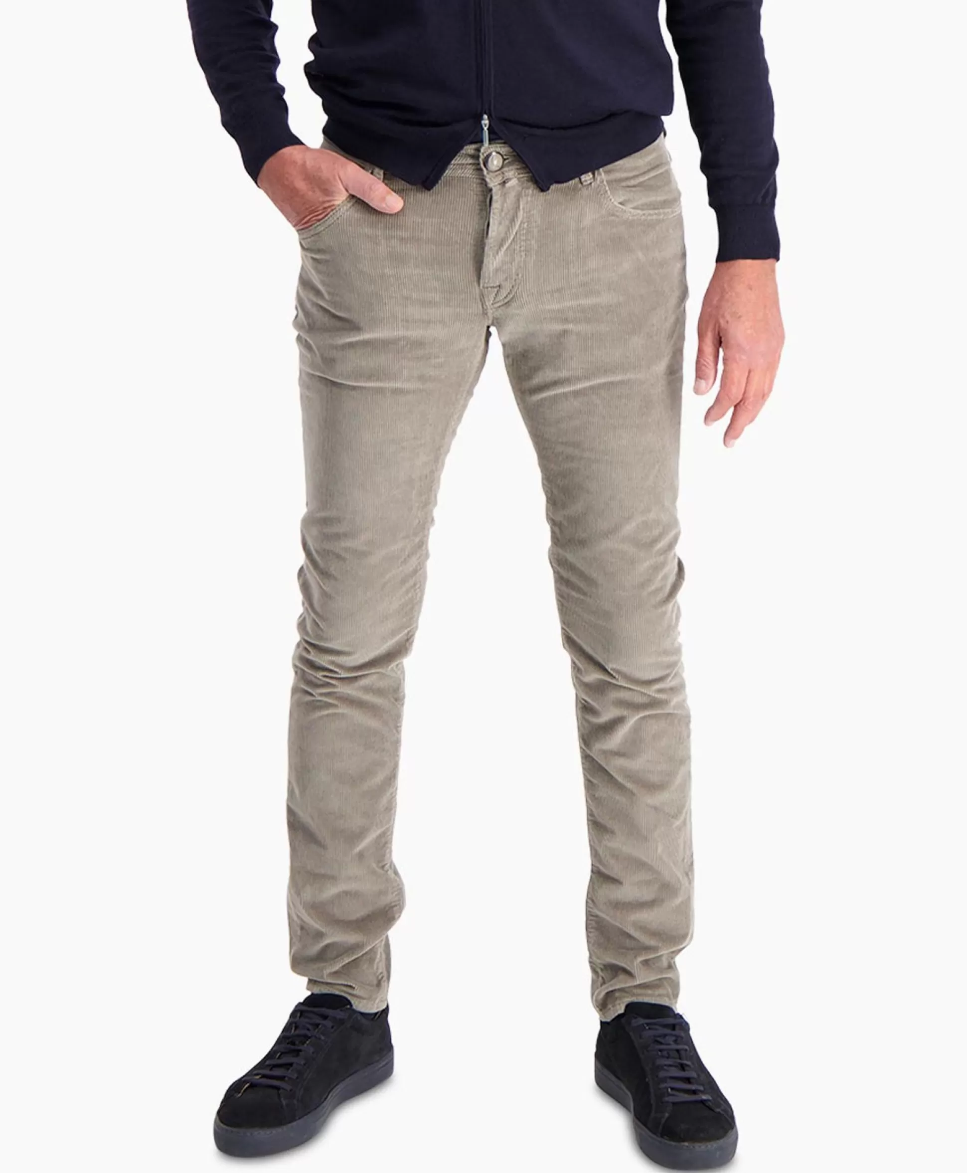 Discount Jeans 5-Pocket Nick Slim Bruin Heren Broeken