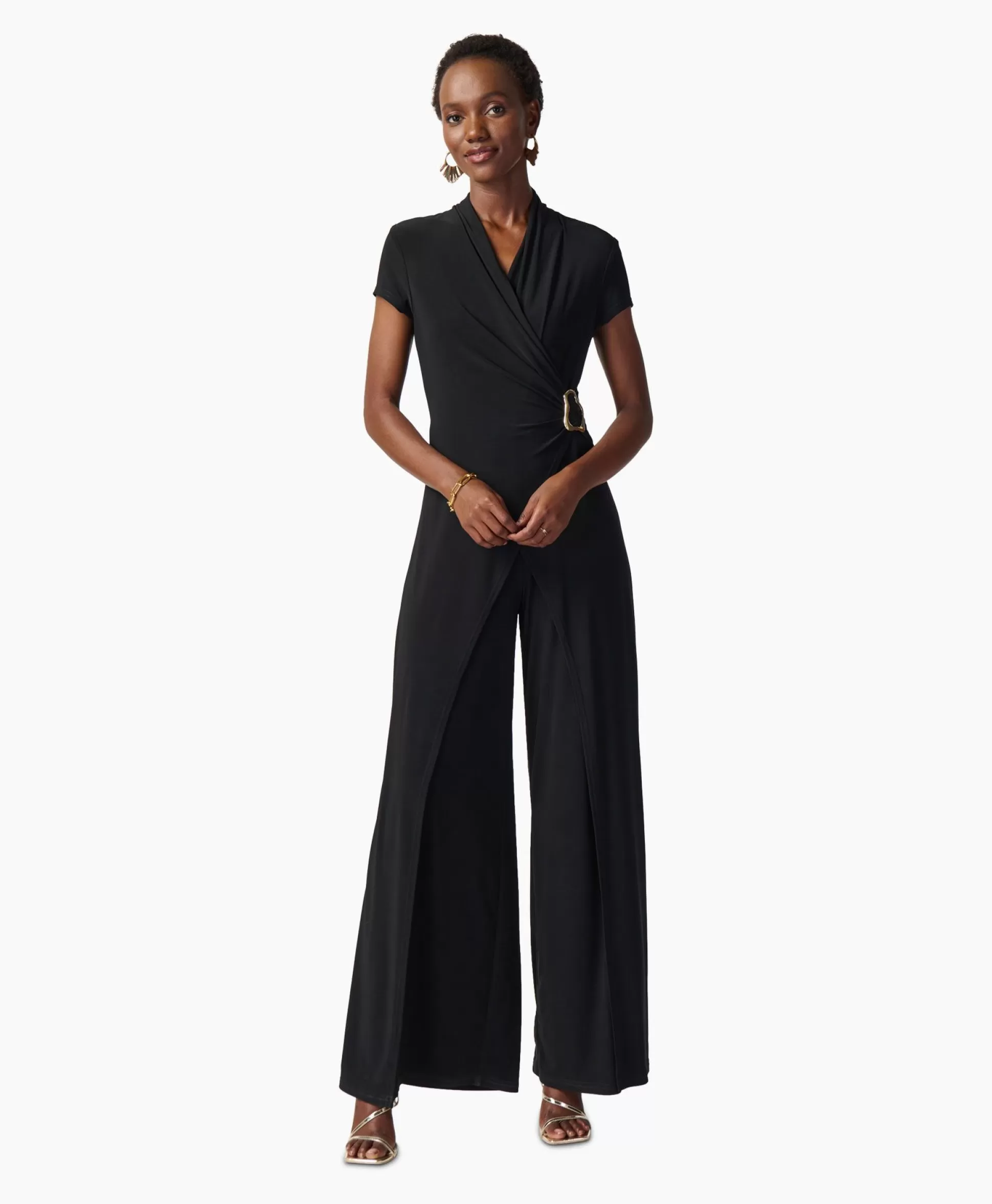 Hot Jumpsuit Korte Mouwen Zwart Dames Jumpsuits