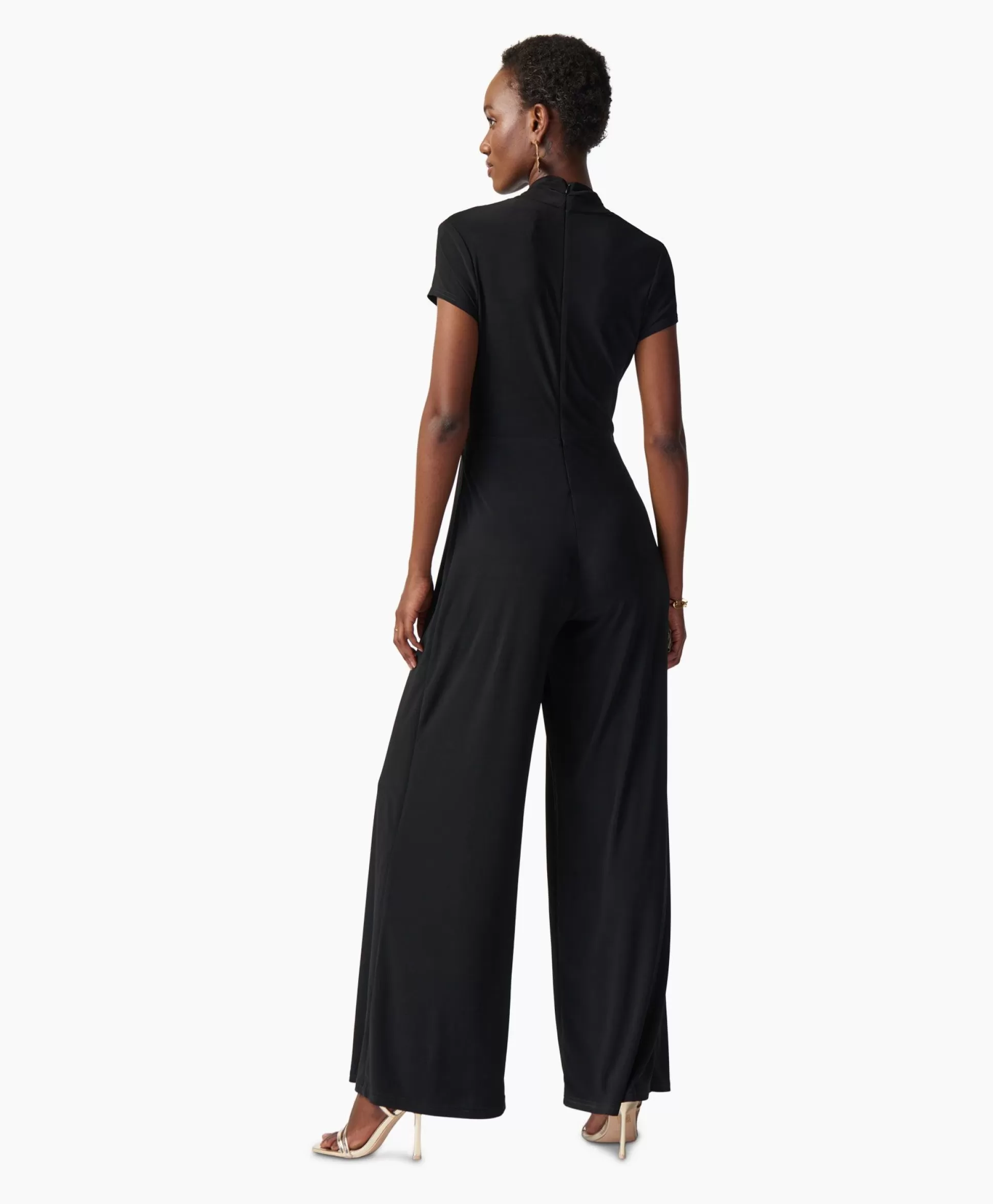 Hot Jumpsuit Korte Mouwen Zwart Dames Jumpsuits