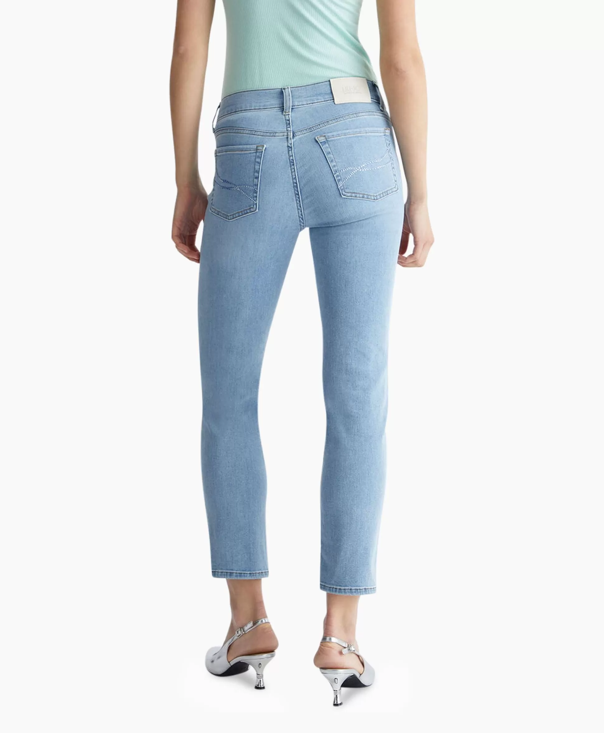 Online Jeans Pant.Authentic Slim Ankle R.W. Blauw Dames Broeken