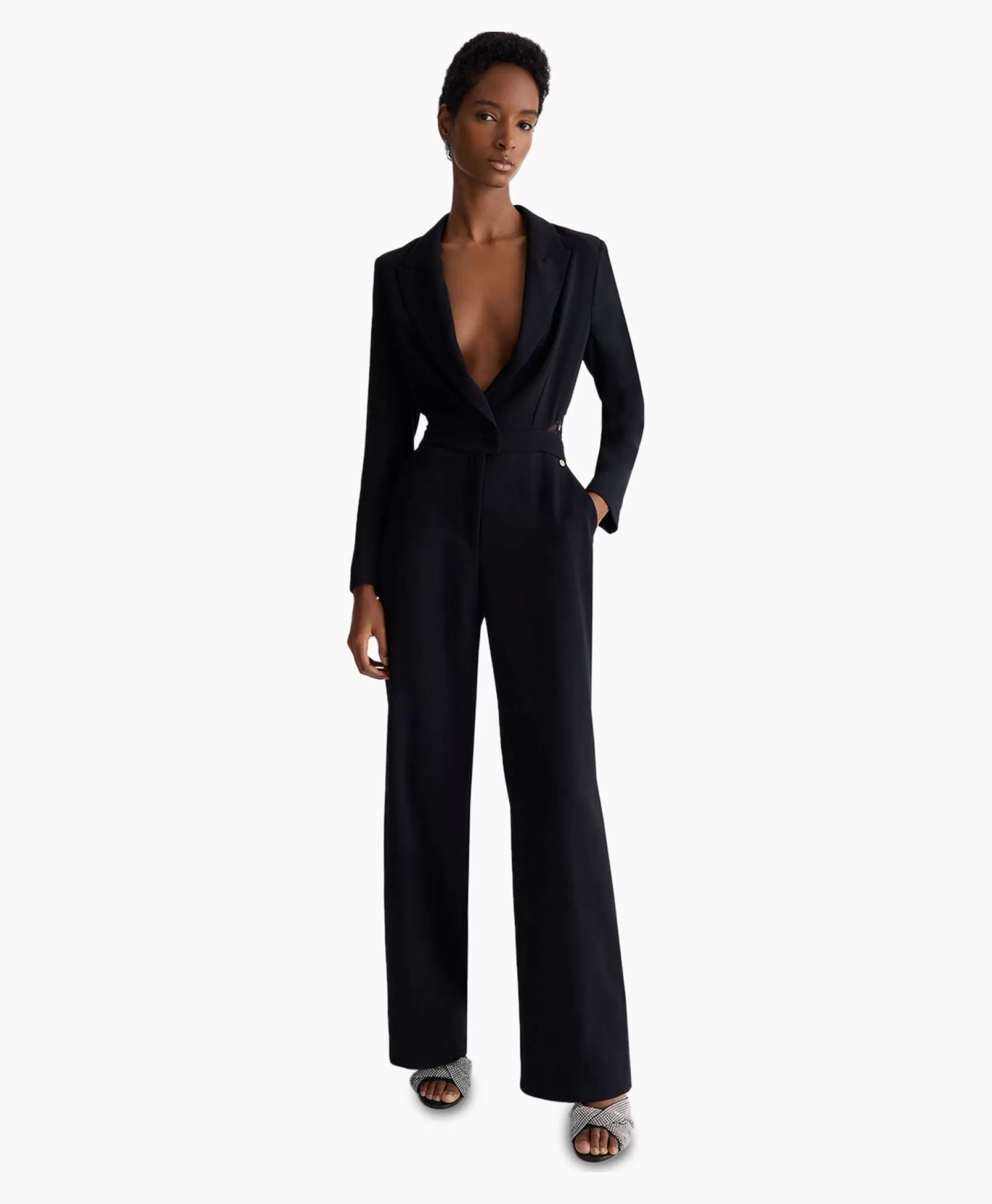 Flash Sale Jumpsuit Tuta Cut-Out C/Pizzo Zwart Dames Jumpsuits