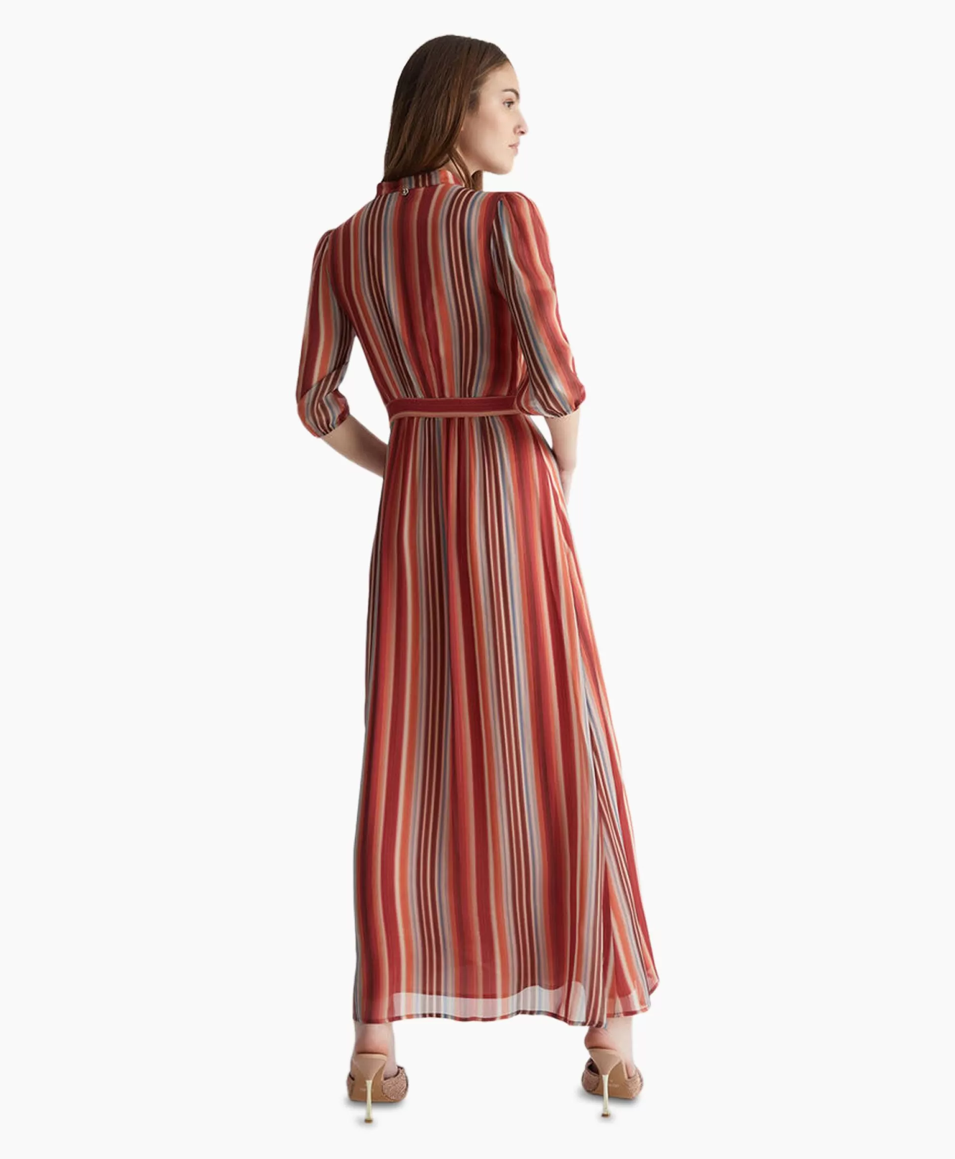 Best Maxi Jurk Abito C/Accessorio Nappina Rose Dames Jurken