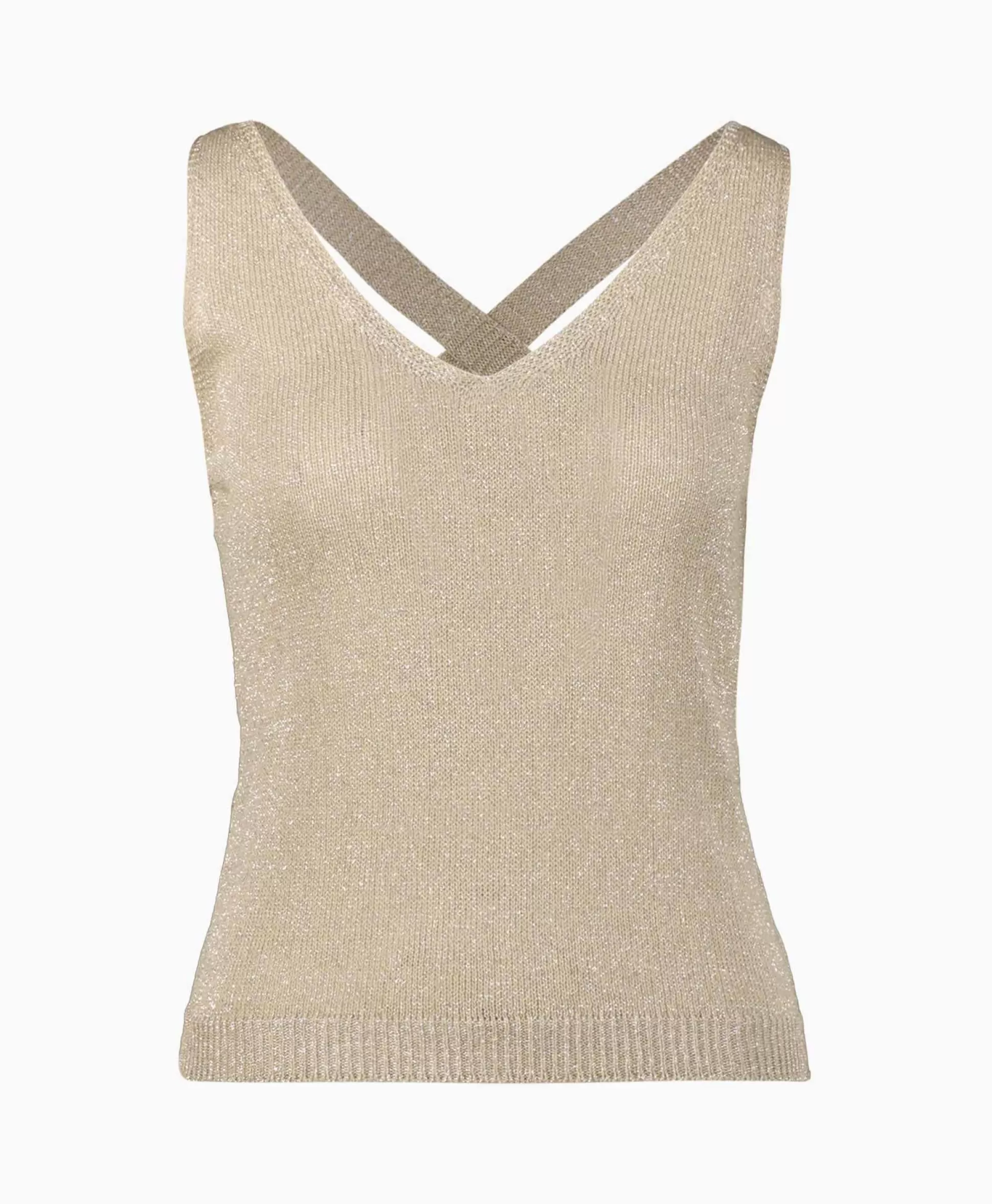 Shop Top Maglia Chiusa S/M Canotta Lux Goud Dames T-Shirts & Tops