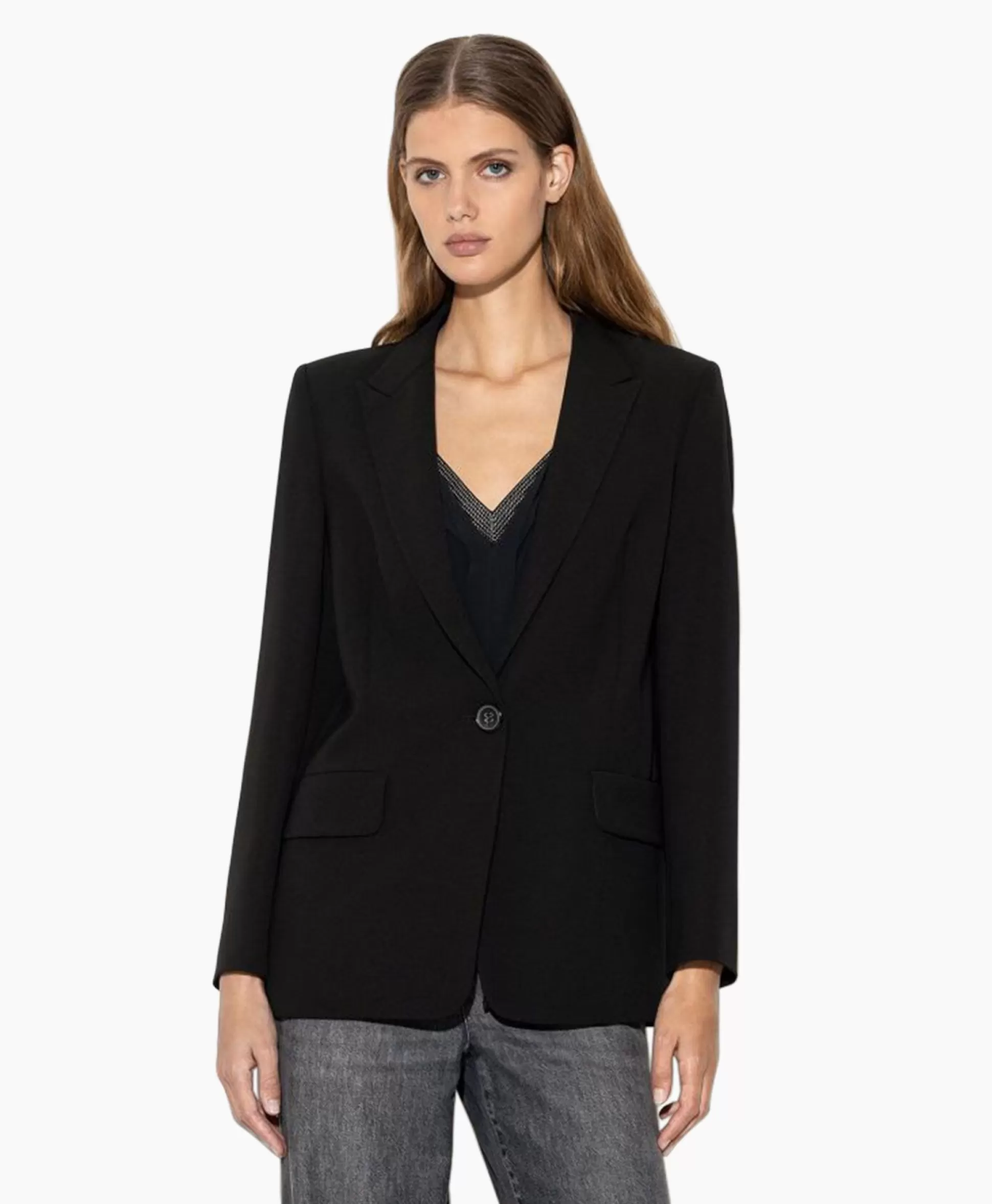 Cheap Blazer 498010/3417-0 Zwart Dessin Dames Blazers