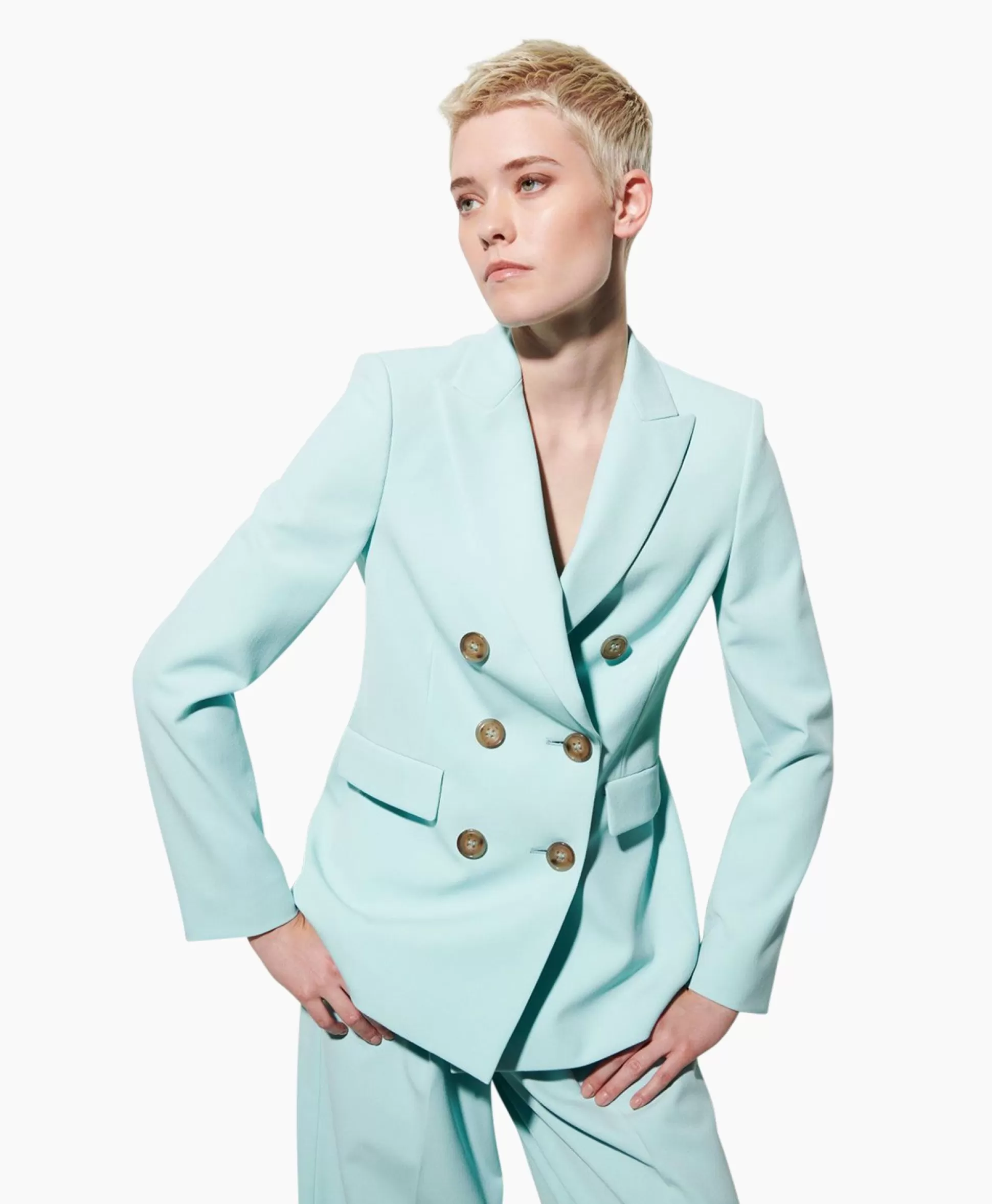 Discount Blazer 498011/3453-0 Aqua Dames Blazers