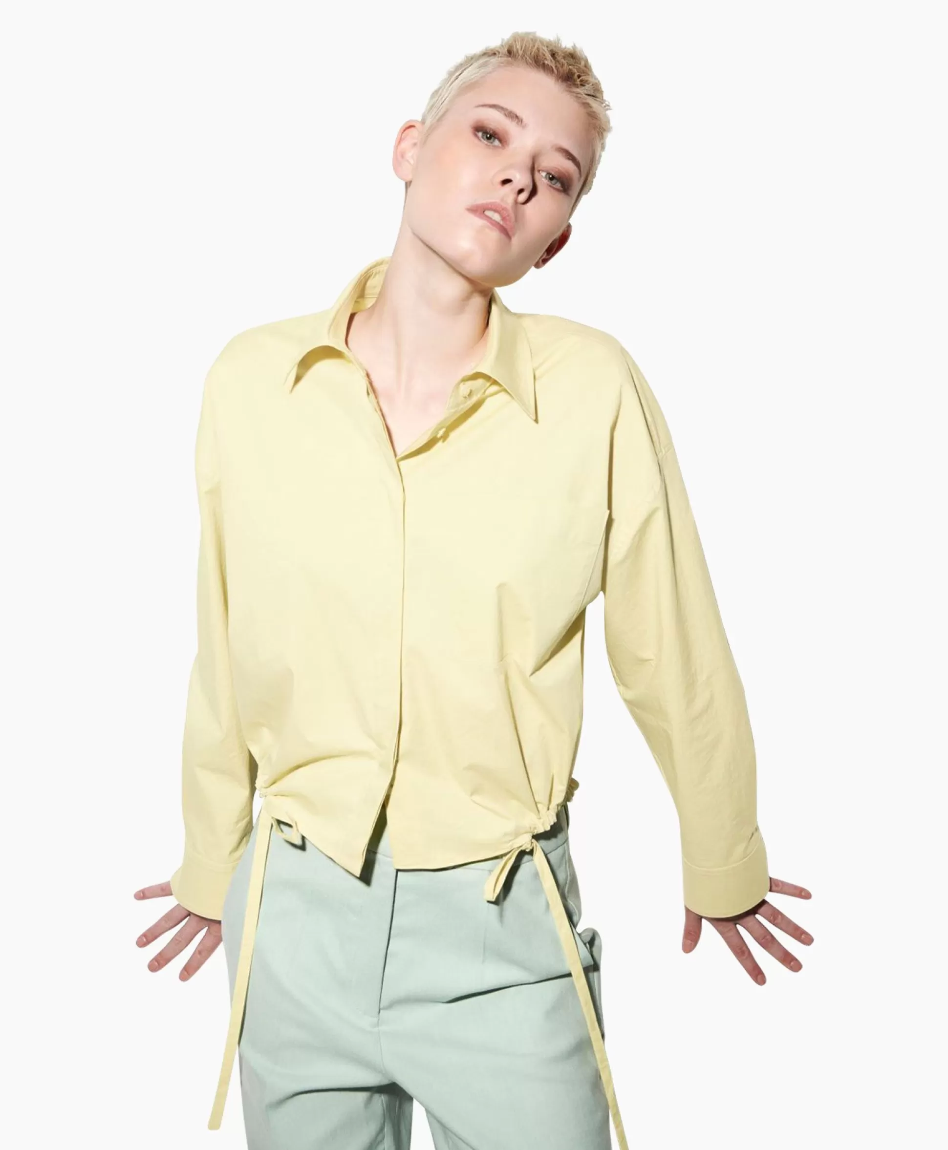 Online Blouse 298421/3384-0 Geel Dames Blouses