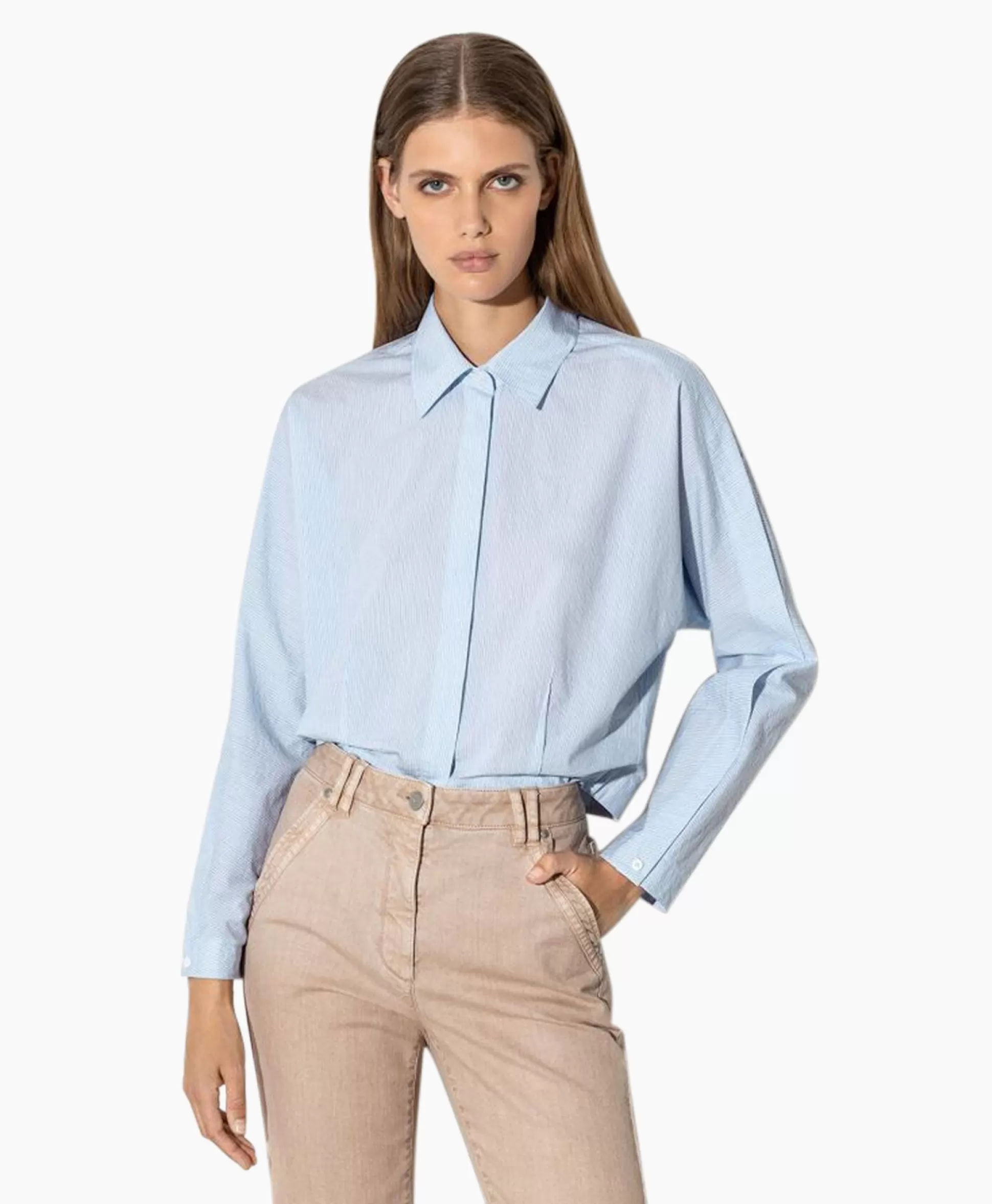 Shop Blouse 298422/3600-0 Blauw Dessin Dames Blouses