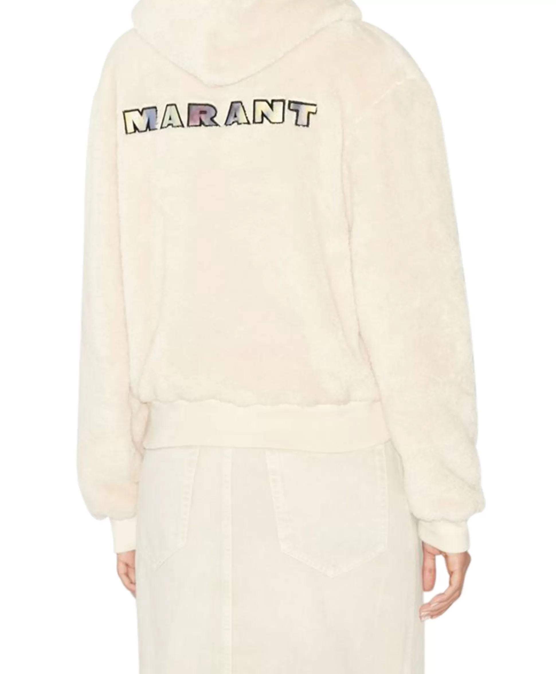 Store Marant Etoile Hoodie Maeva-Ga Ecru Dames Truien