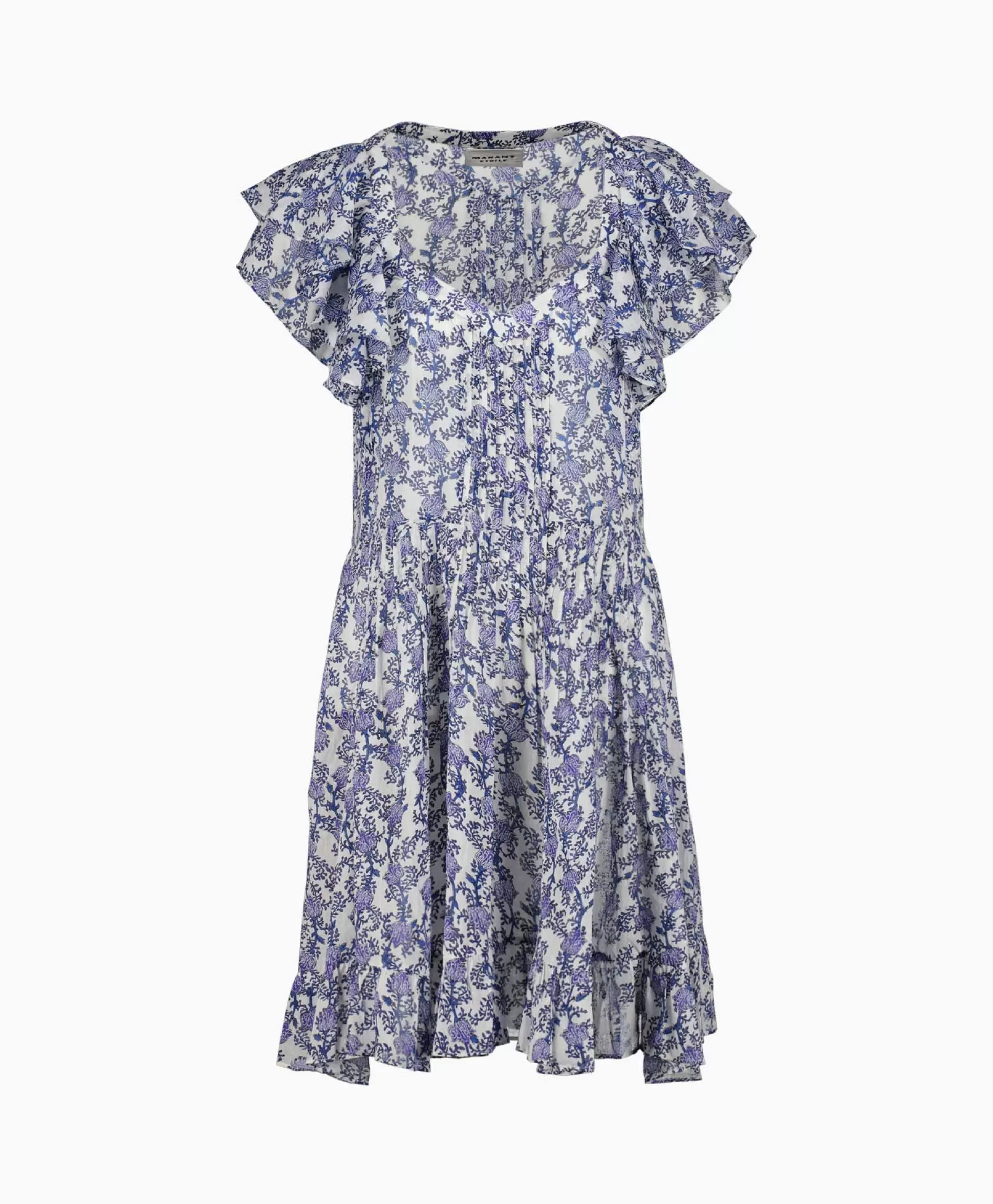 Clearance Marant Etoile Jurk Godrana Dress Blauw Dames Jurken