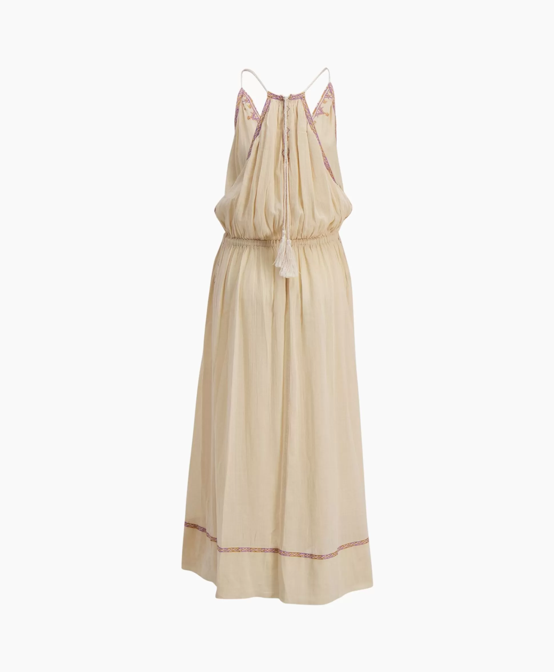 Online Marant Etoile Midi Jurk Siana-Ge Beige Dames Jurken