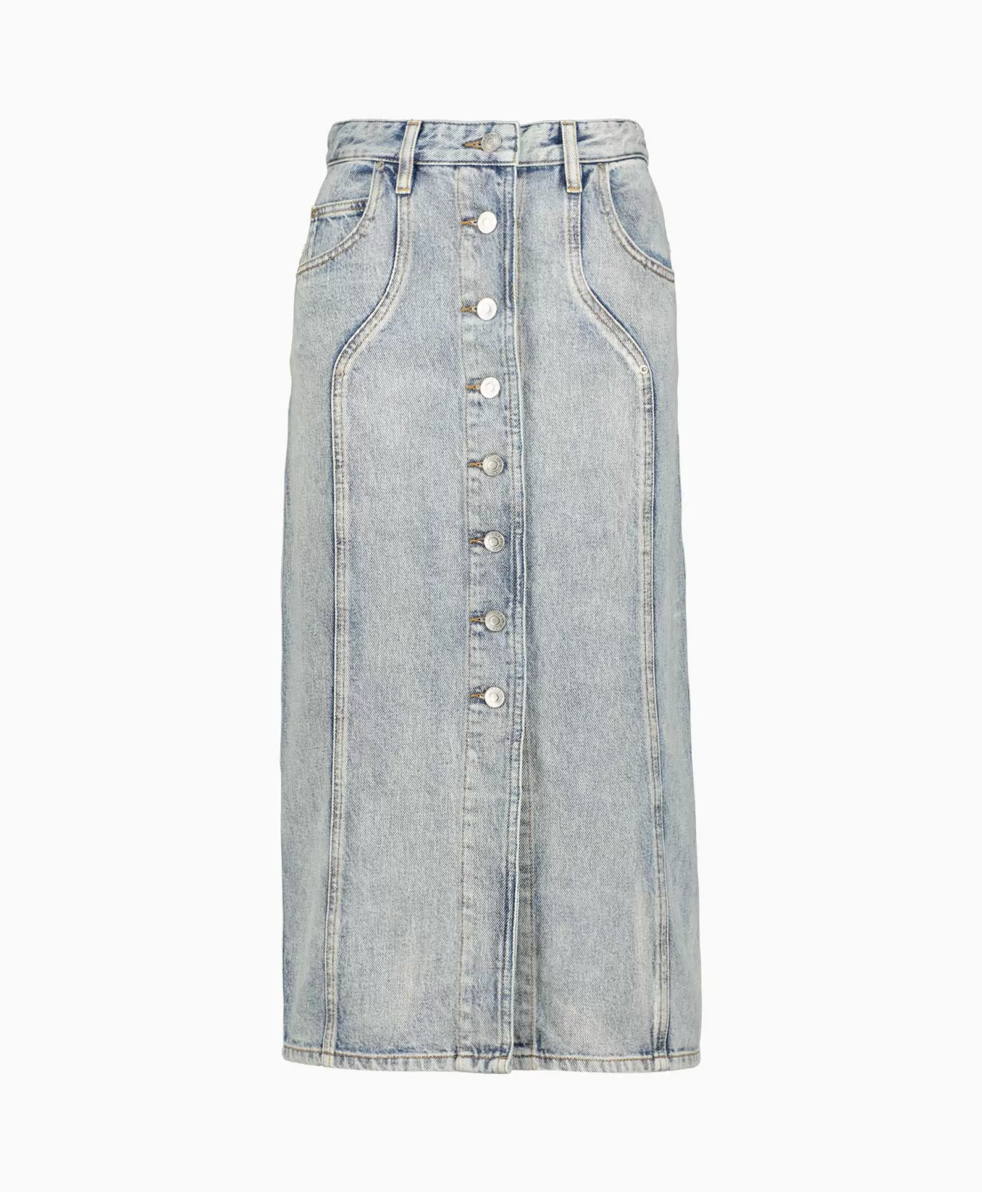 Store Marant Etoile Midi Rok Vandy-Ga Blauw Dames Rokken