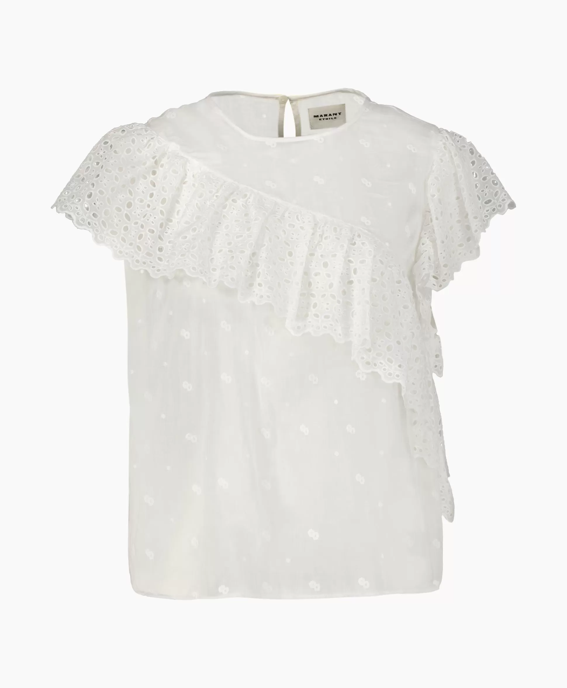 Store Marant Etoile Top Sorani-Gc Wit Dames T-Shirts & Tops