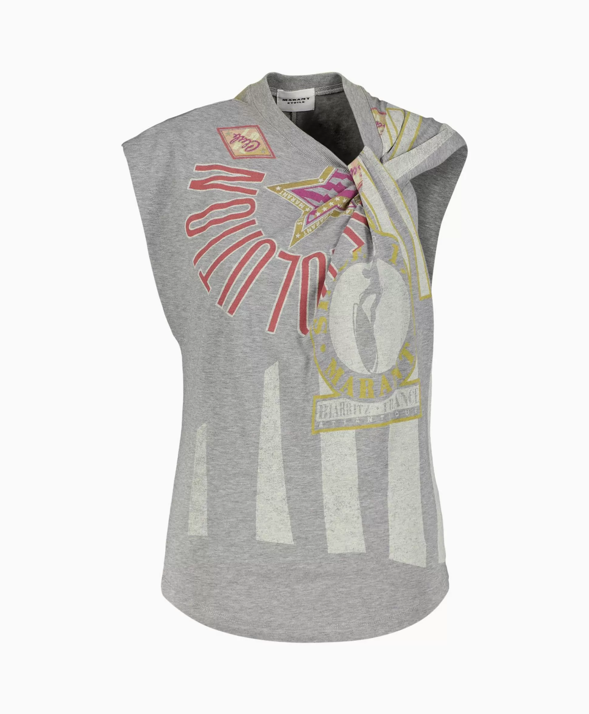 Hot Marant Etoile T-Shirt Korte Mouw Nayda-Gb Grijs Dames T-Shirts & Tops