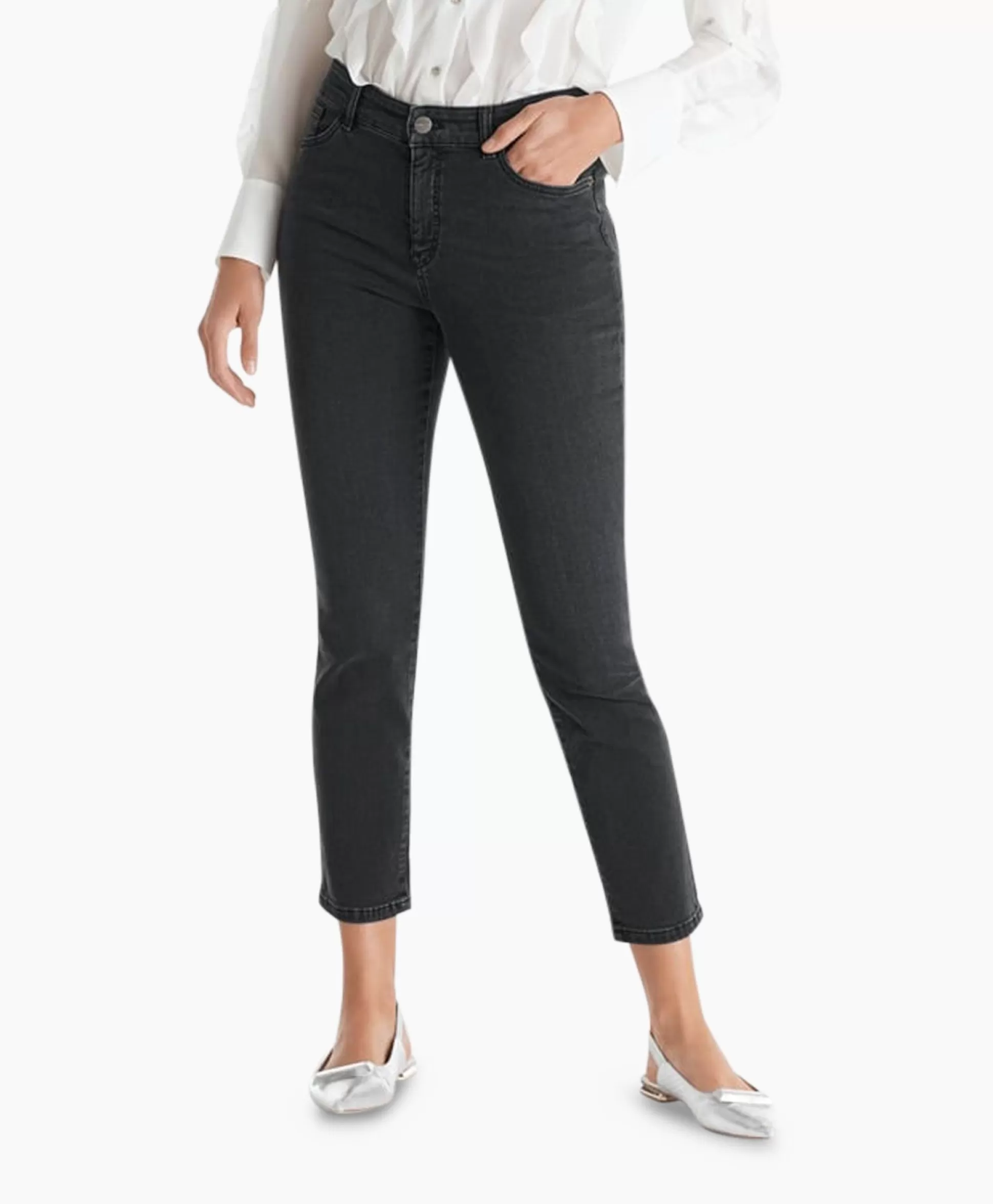 Best Sale Jeans +P 82.01 D14 Donker Grijs Dames Broeken