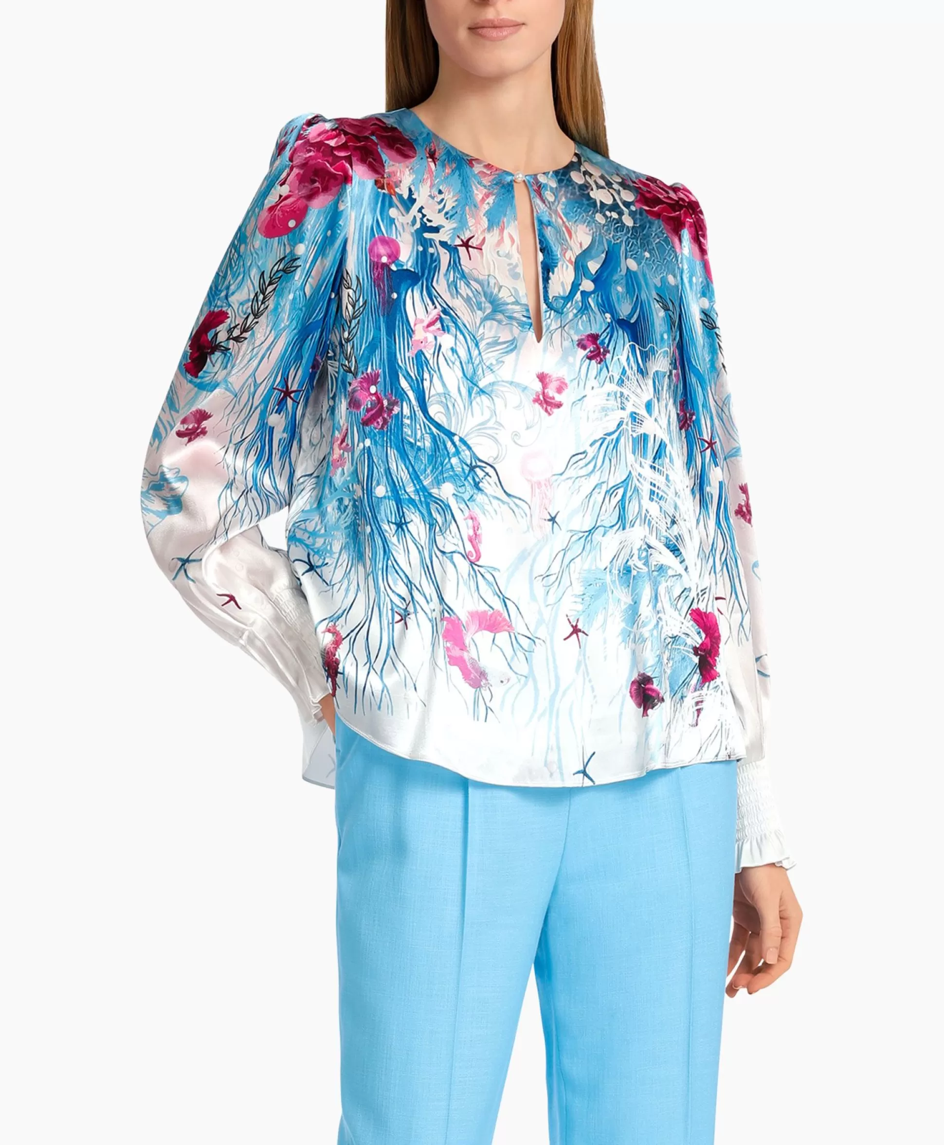 Sale Blouse Wc 51.47 W89 Aqua Dames Blouses