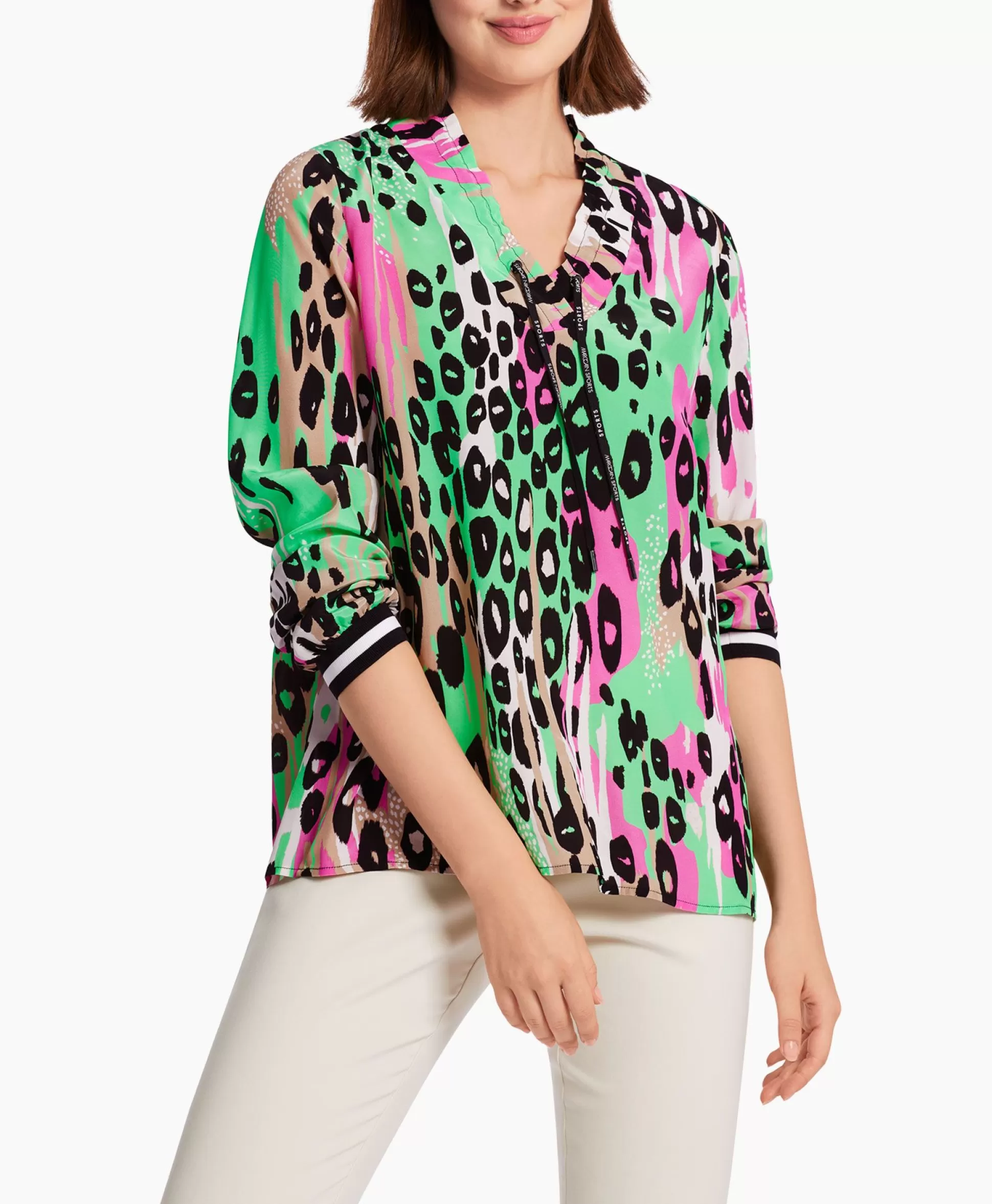 Store Blouse Ws 51.08 W05 Groen Dames Blouses