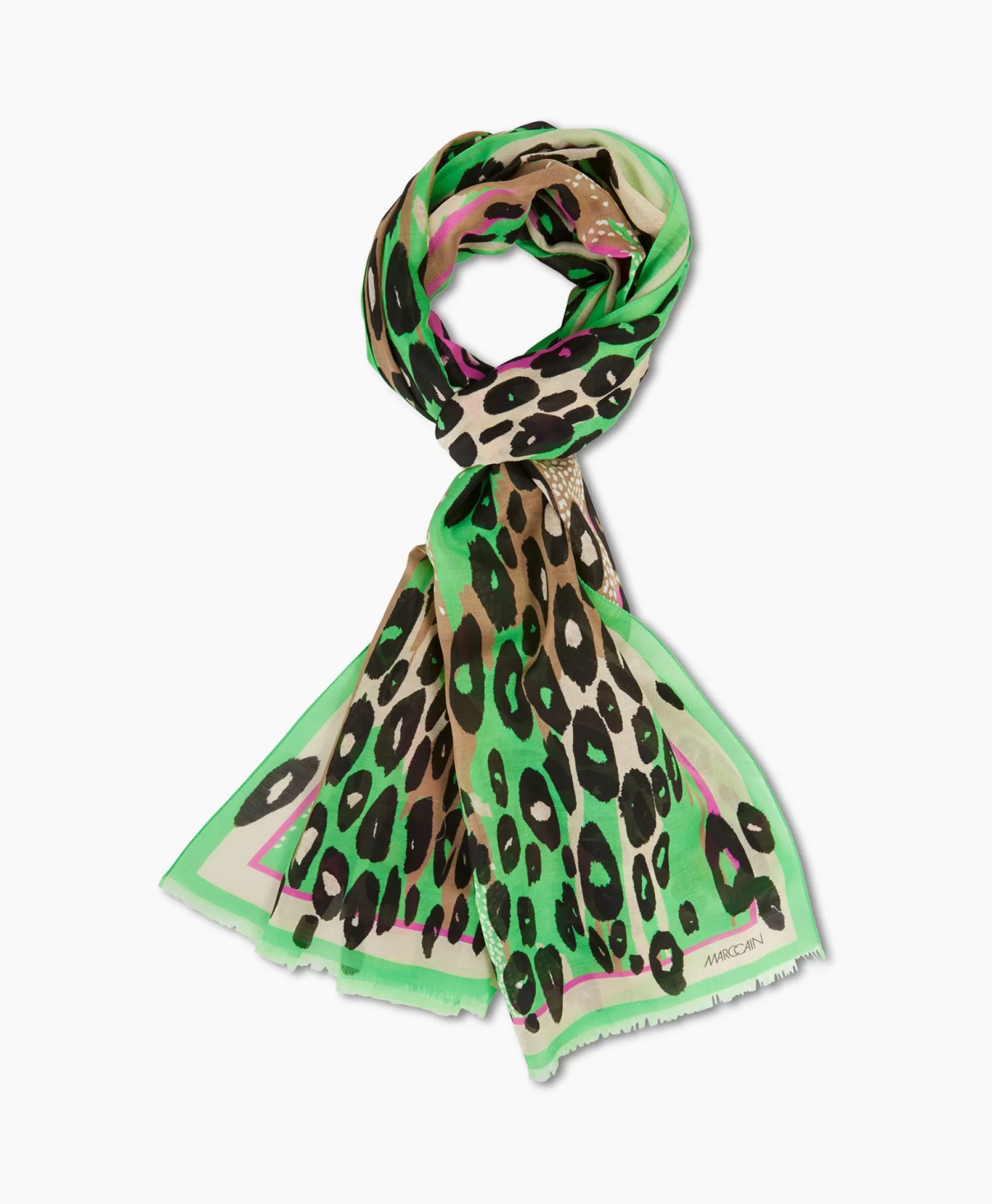 Clearance Shawl Ws B4.07 Z09 Groen Dames Sjaals