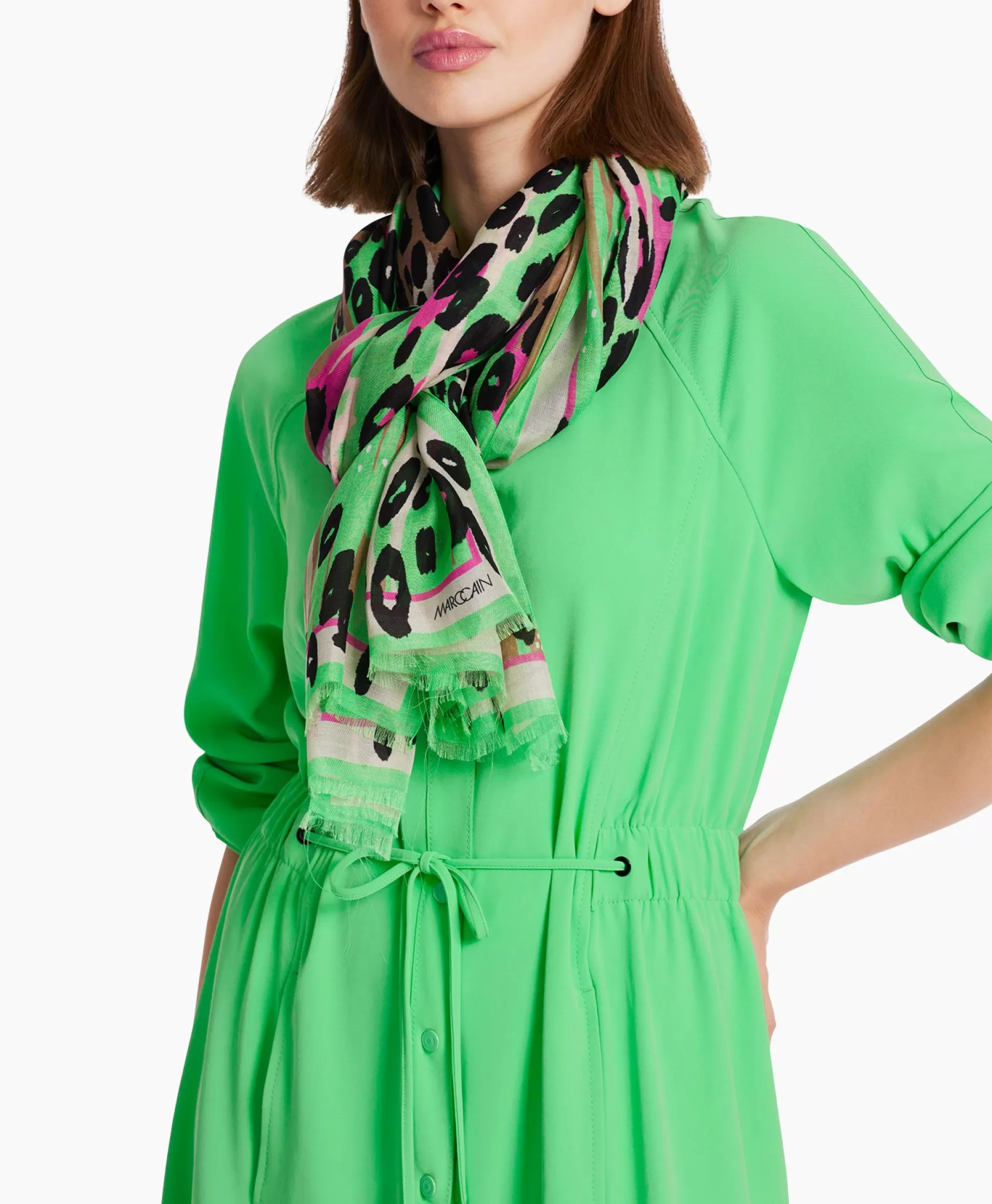 Clearance Shawl Ws B4.07 Z09 Groen Dames Sjaals