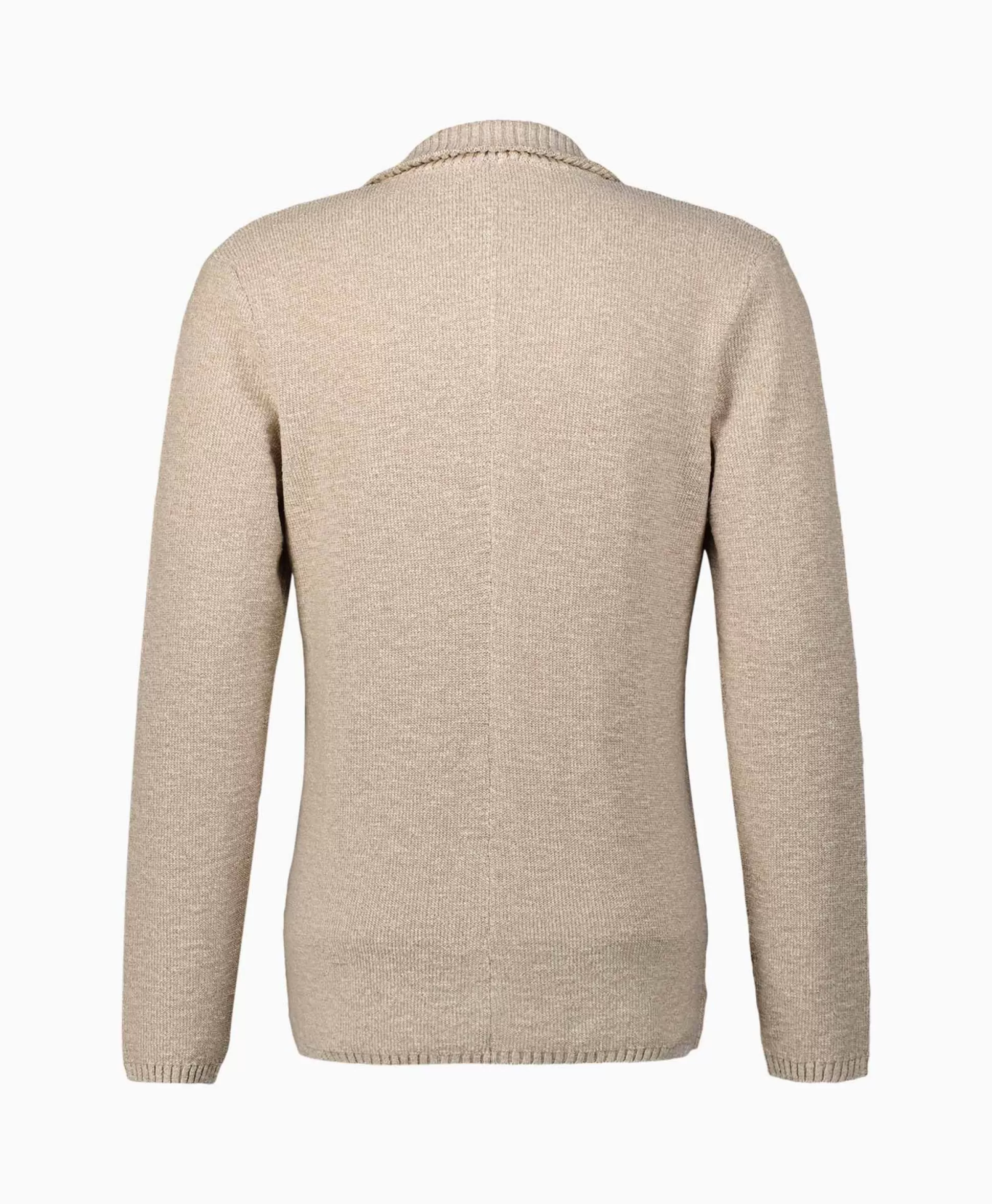 Online Jack Knit With Rib Details Beige Heren Jassen