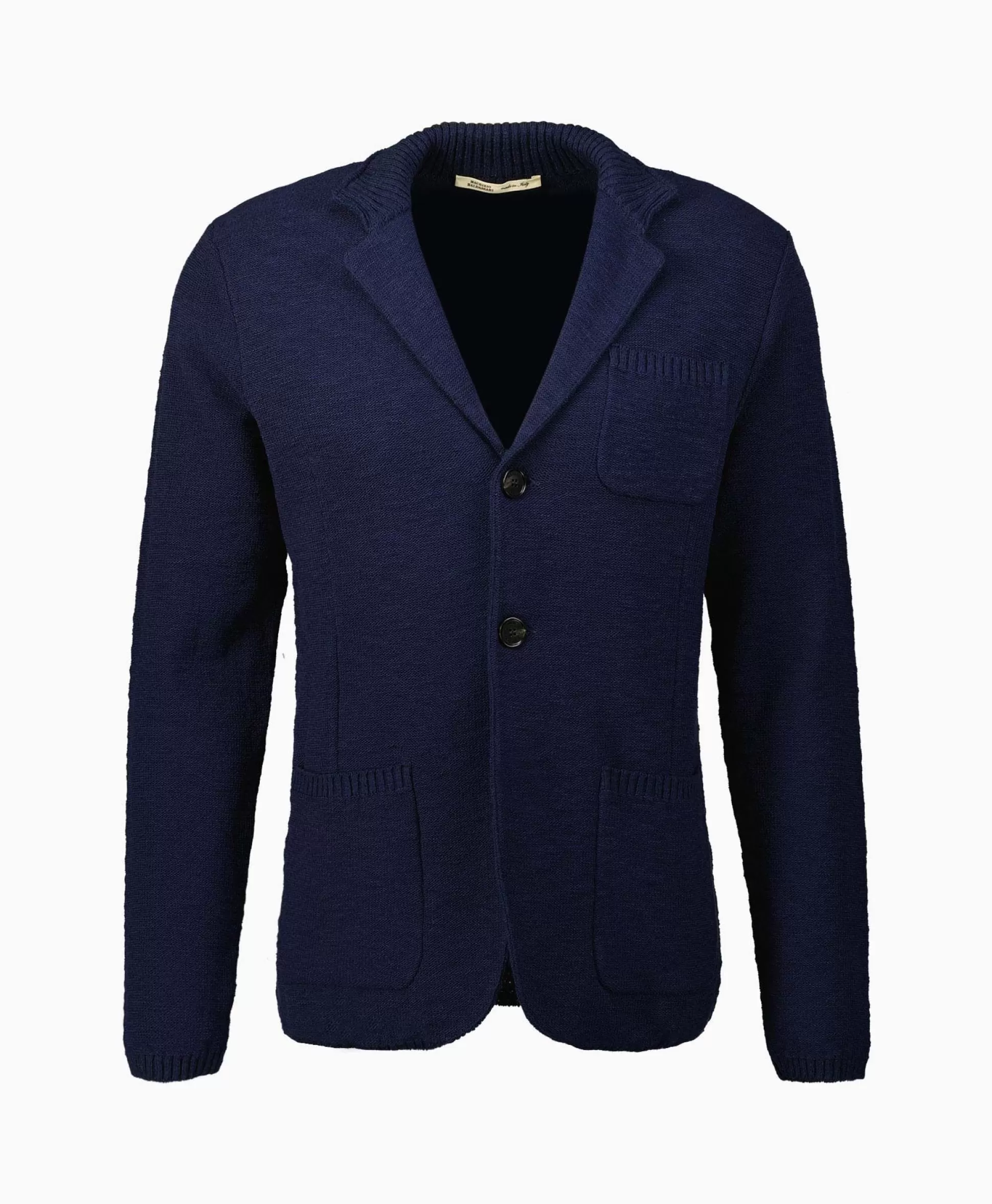 Cheap Jack Knit With Rib Details Blauw Heren Jassen