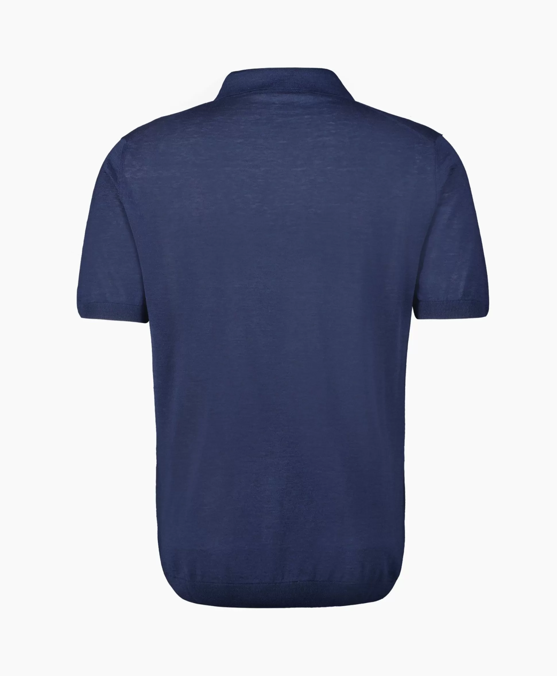 Online Polo Light Knitted Donker Blauw Heren Polo's