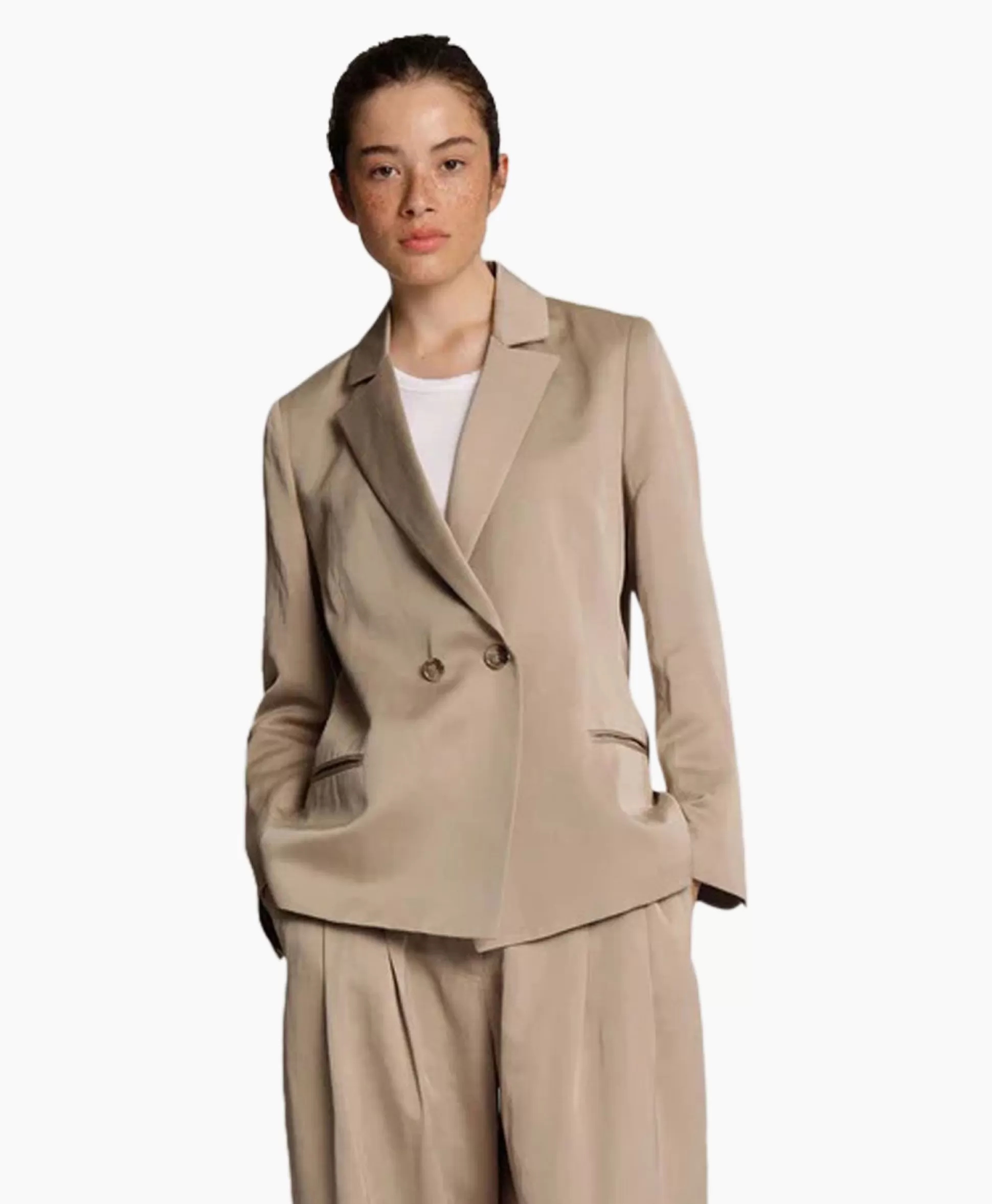 Best Sale Blazer Monstera Beige Dames Blazers