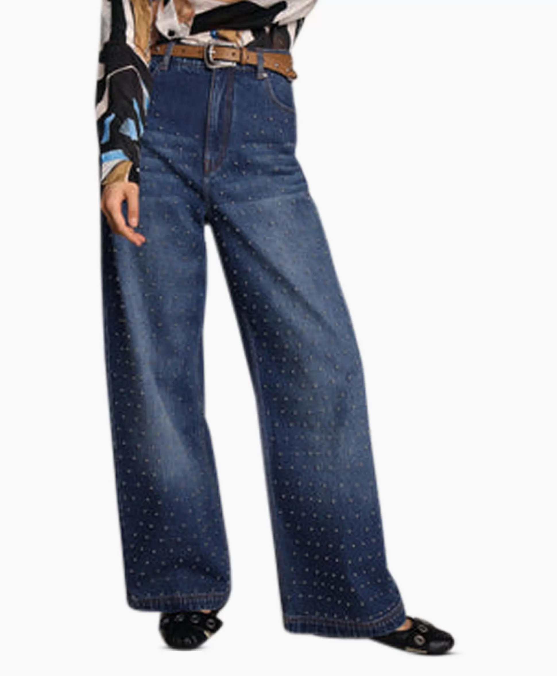 Online Jeans Lacubu Blauw Dames Broeken