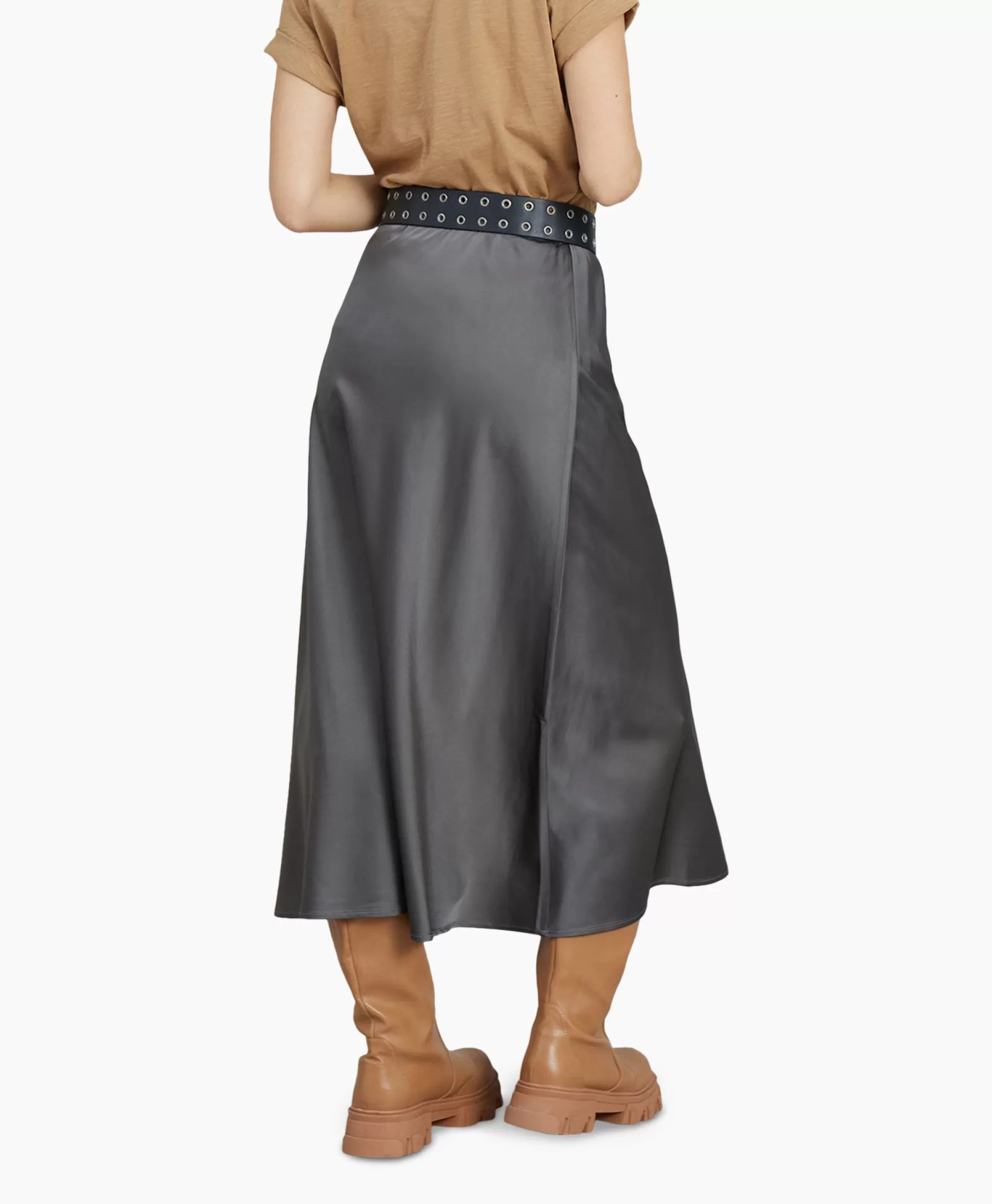 Outlet Midi Rok Babe Groen Dames Rokken