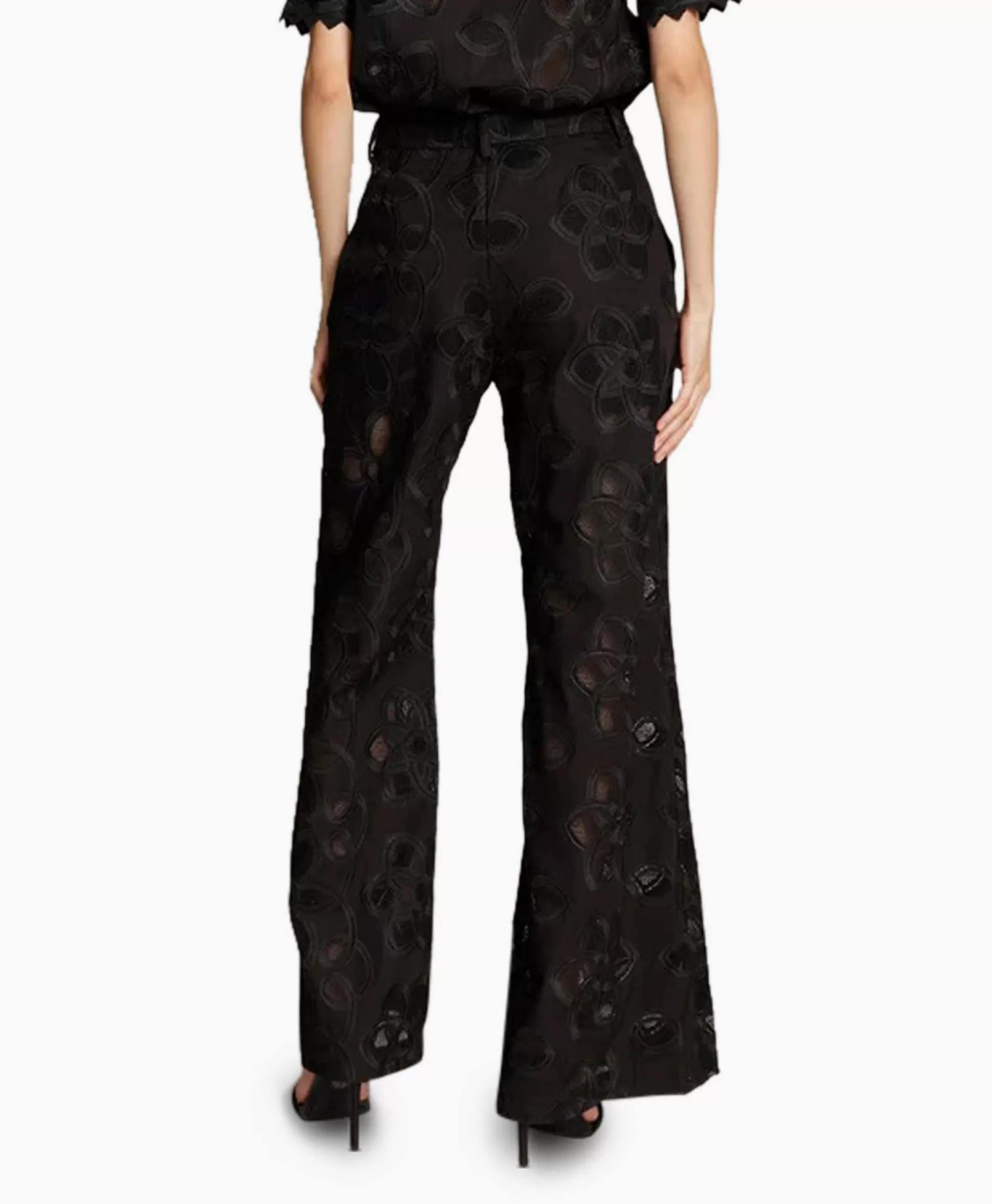 Best Pantalon Eileen Zwart Dames Broeken